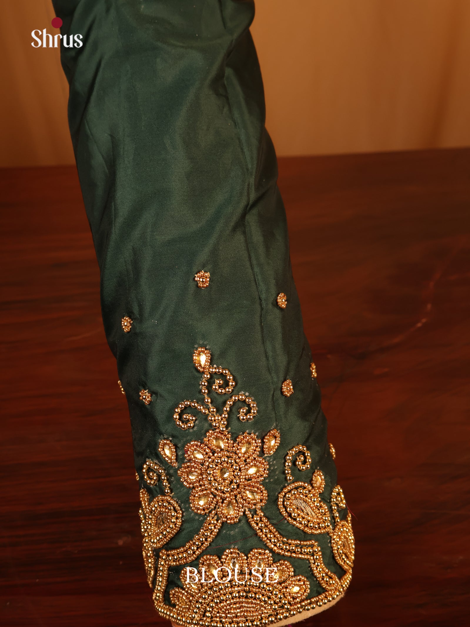 Dark Green - Aari Blouse - Shop on Shrus.com