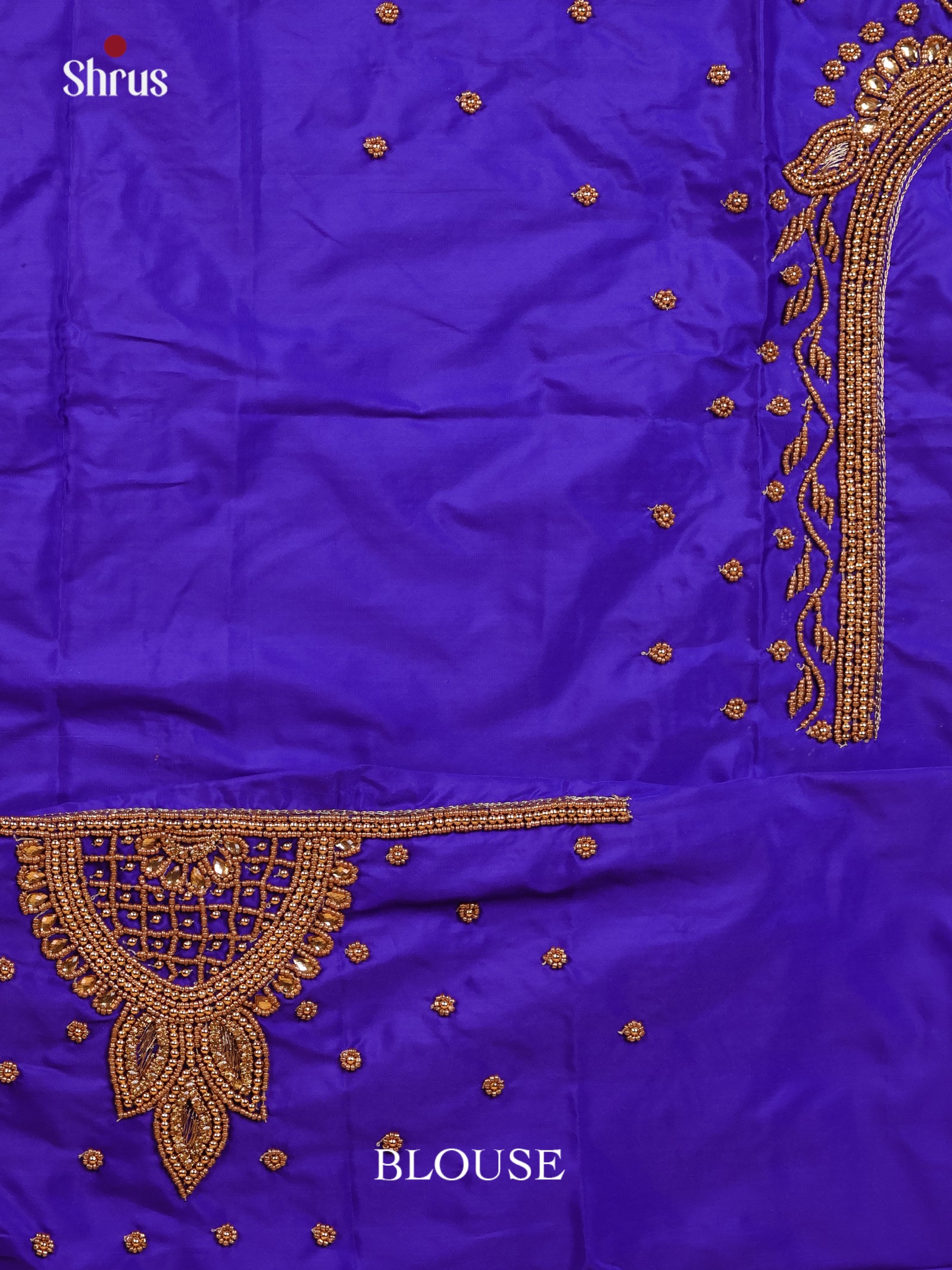 Blue - Aari Blouse - Shop on Shrus.com