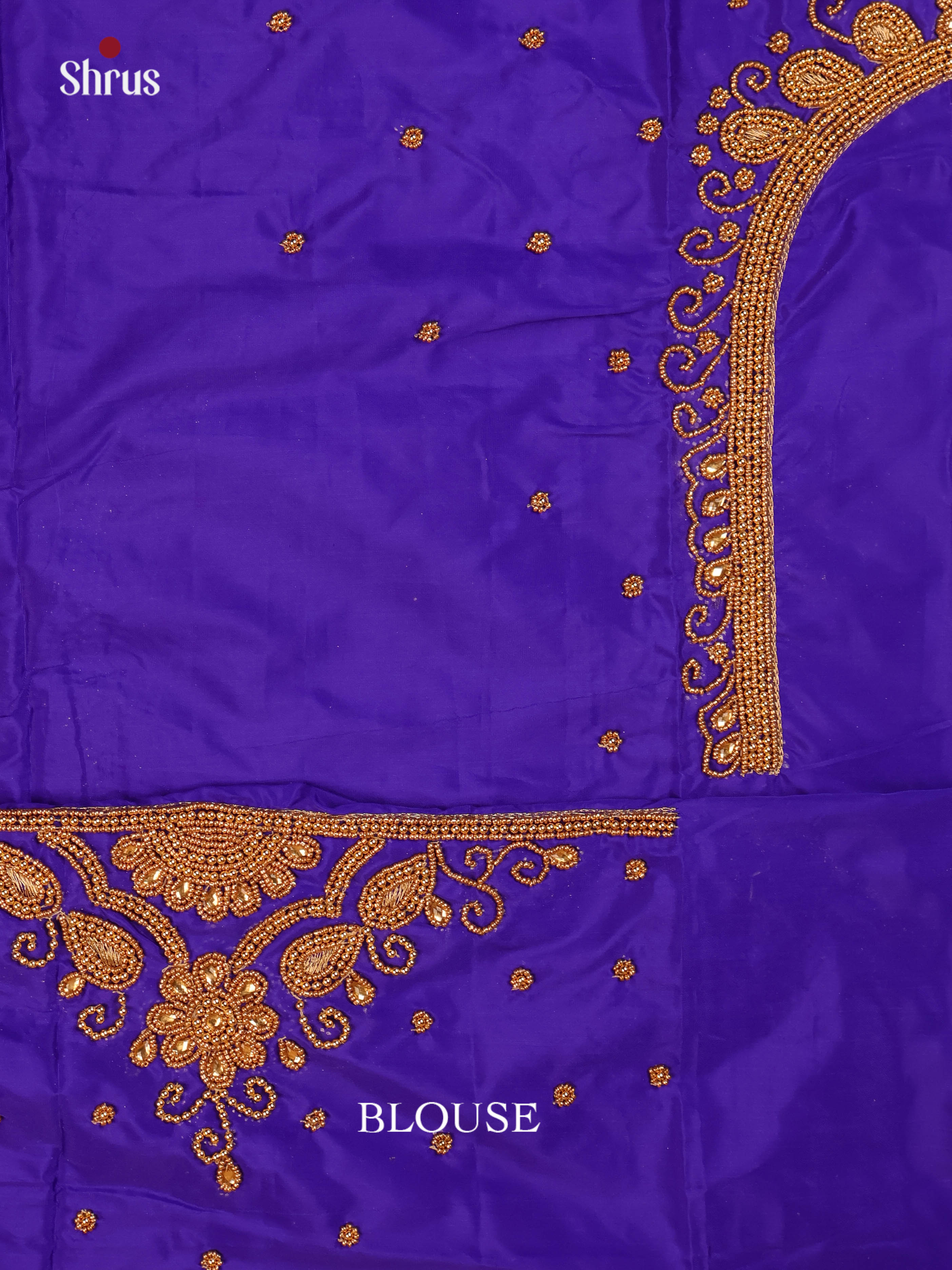 Blue- Aari Blouse - Shop on Shrus.com