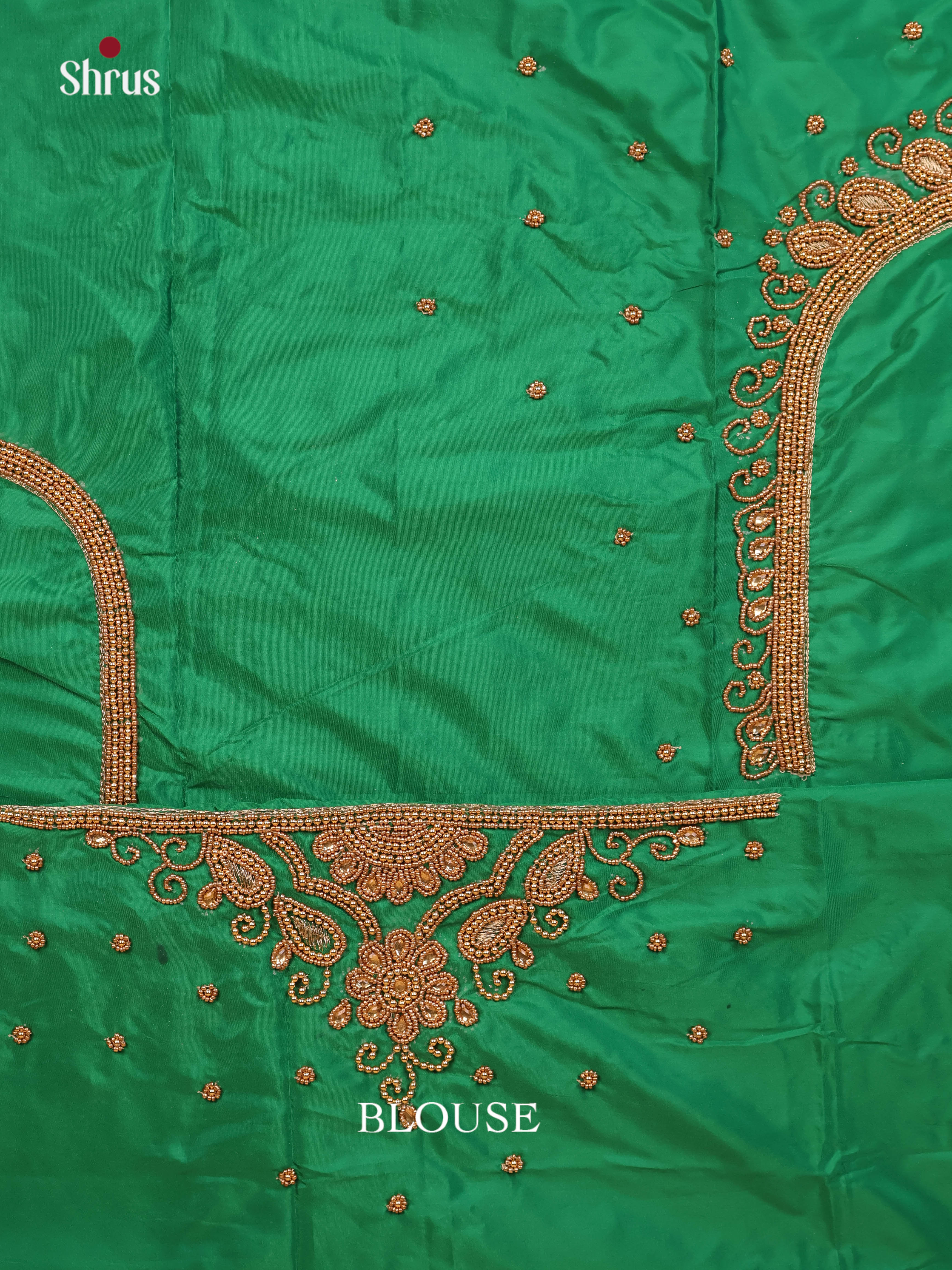 Green- Aari Blouse - Shop on Shrus.com