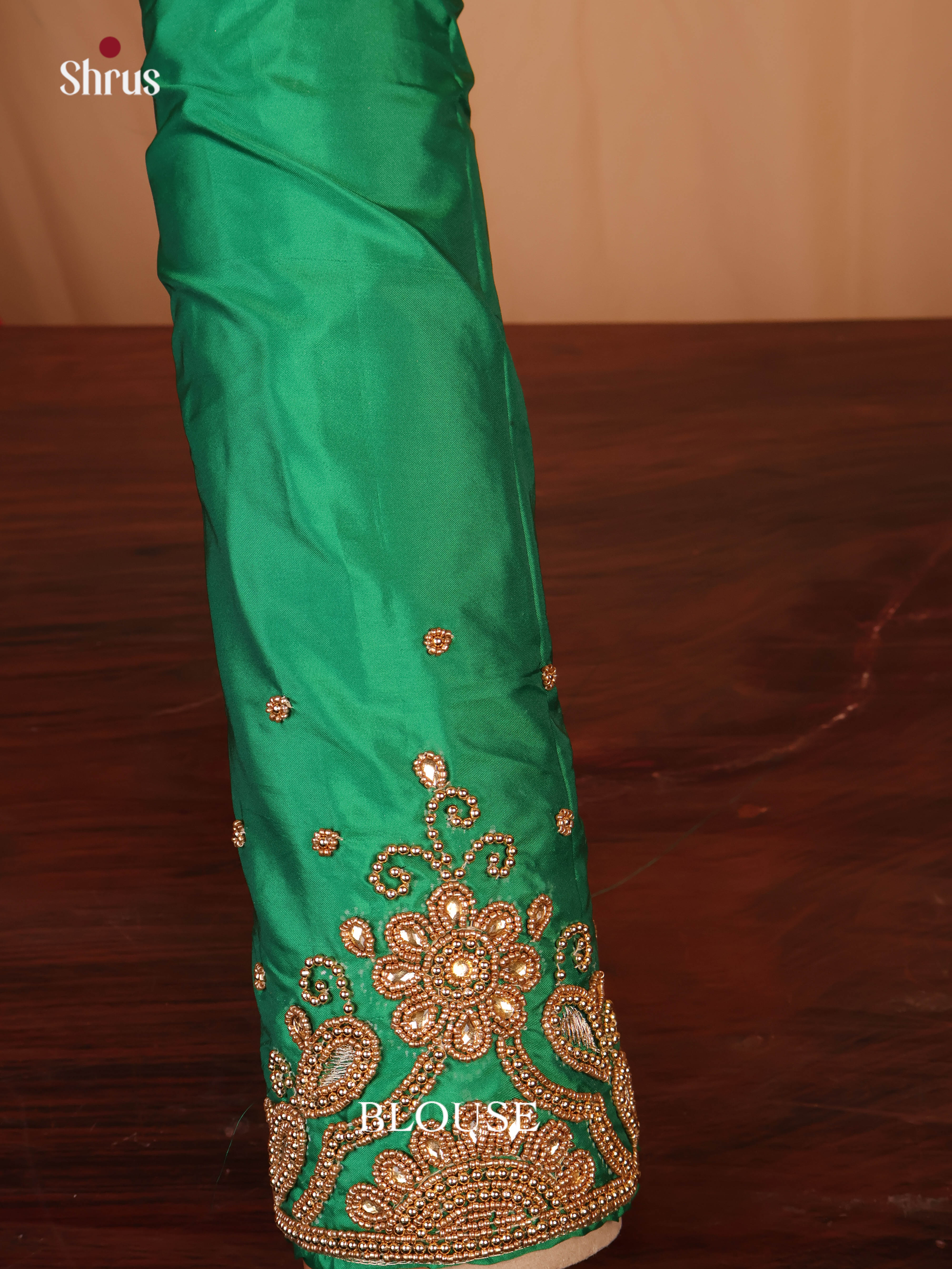 Green- Aari Blouse - Shop on Shrus.com