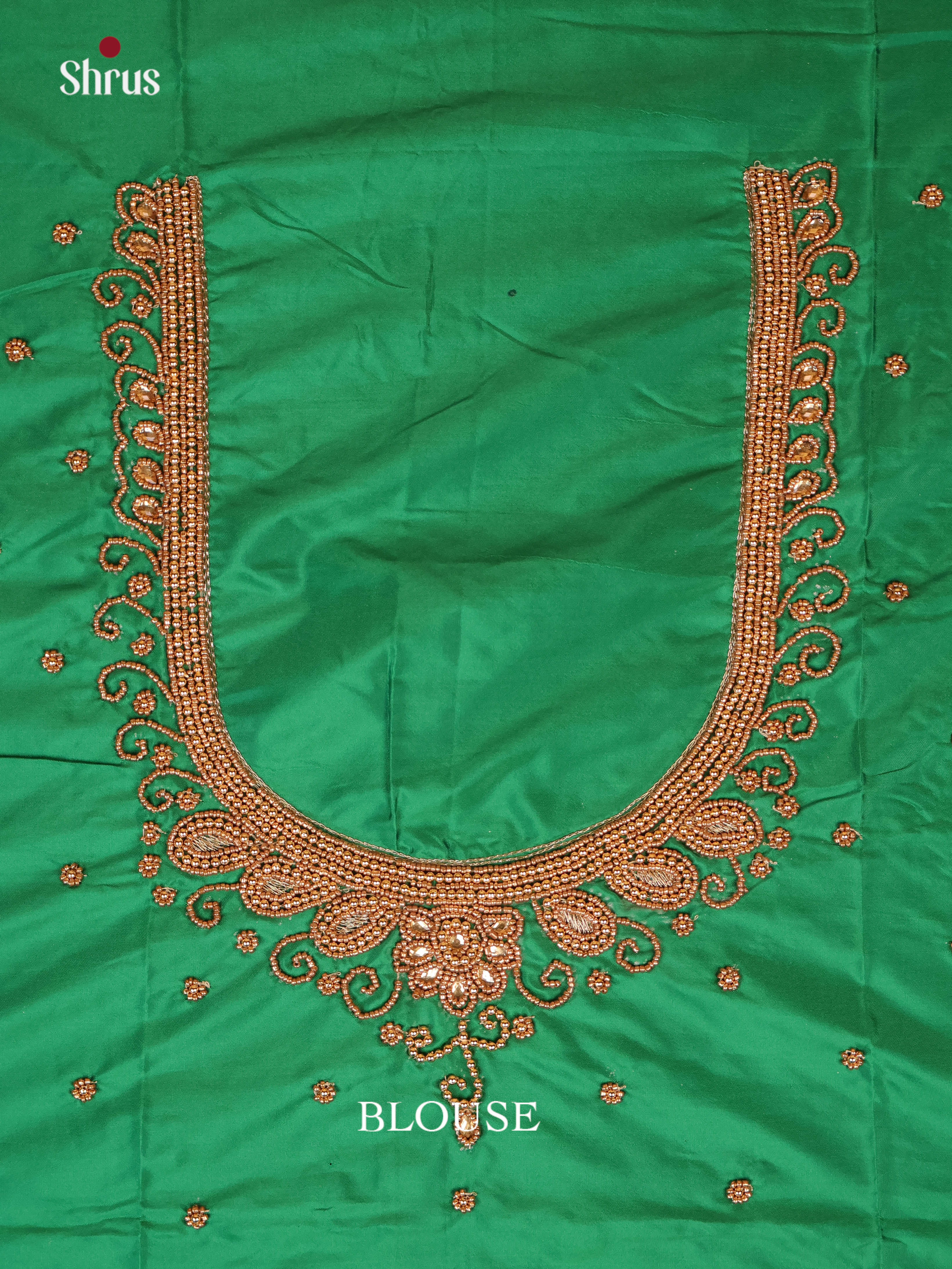 Green- Aari Blouse - Shop on Shrus.com