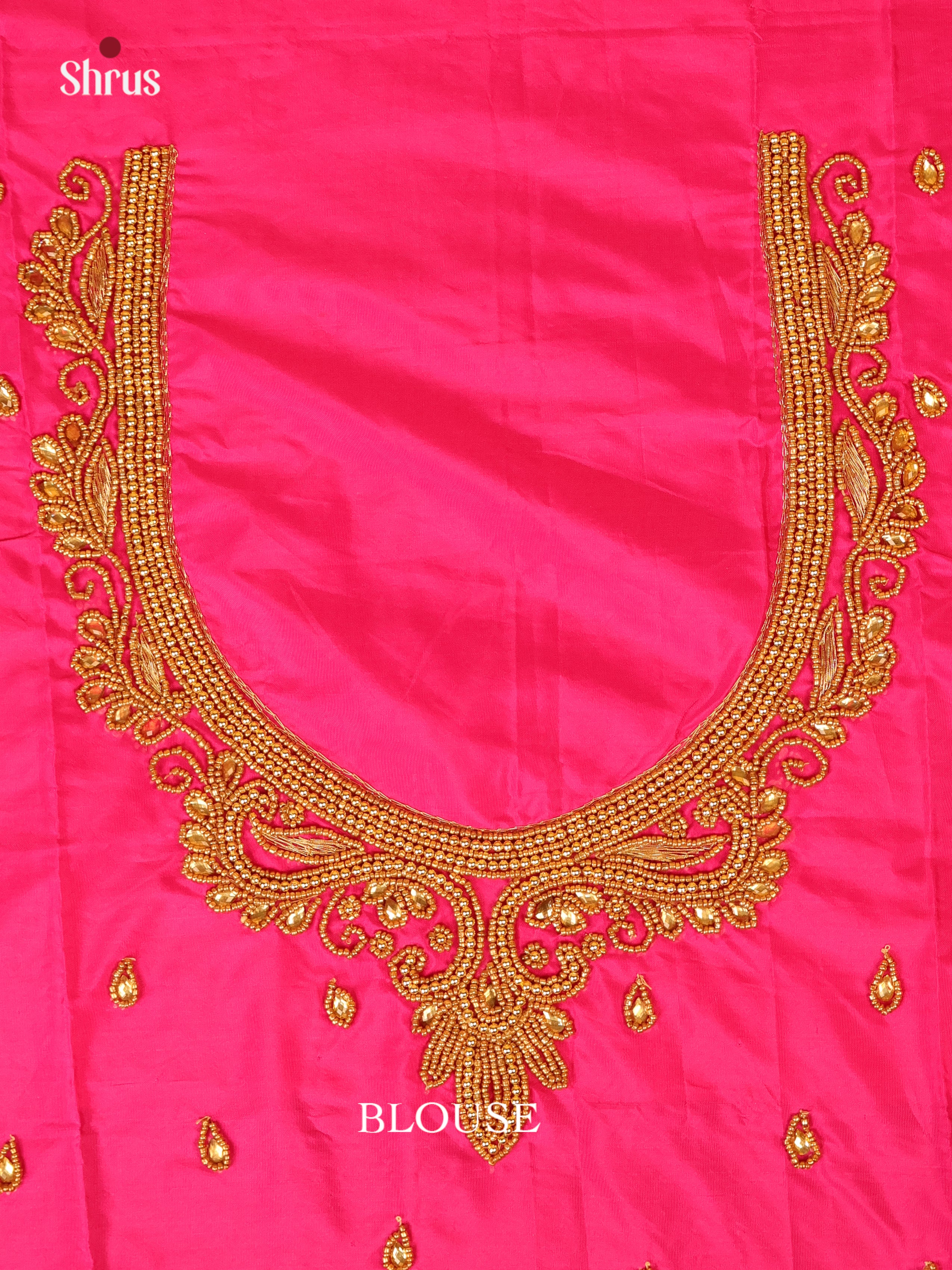 Pink - Aari Blouse - Shop on Shrus.com