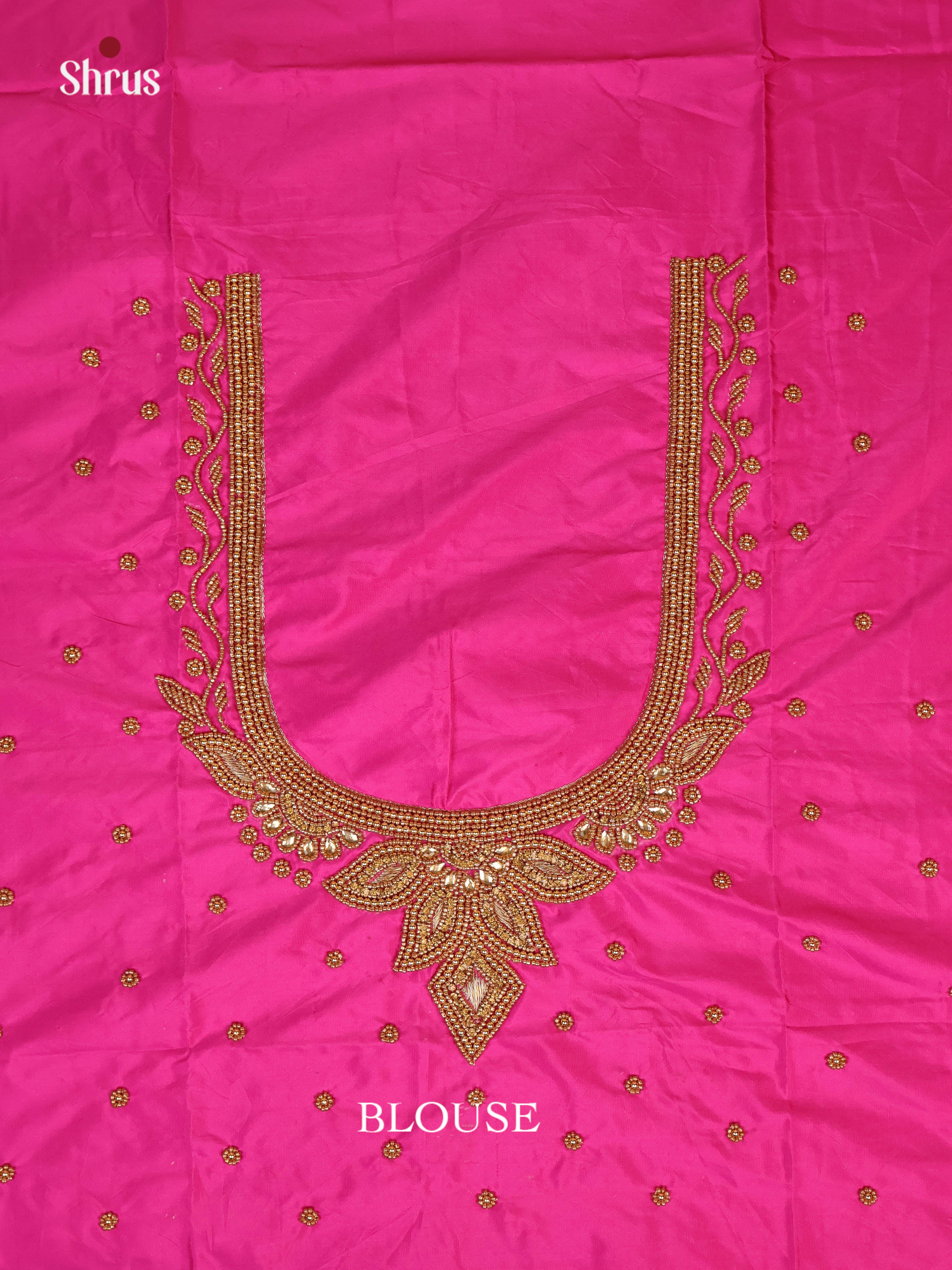 Pink - Aari Blouse - Shop on Shrus.com