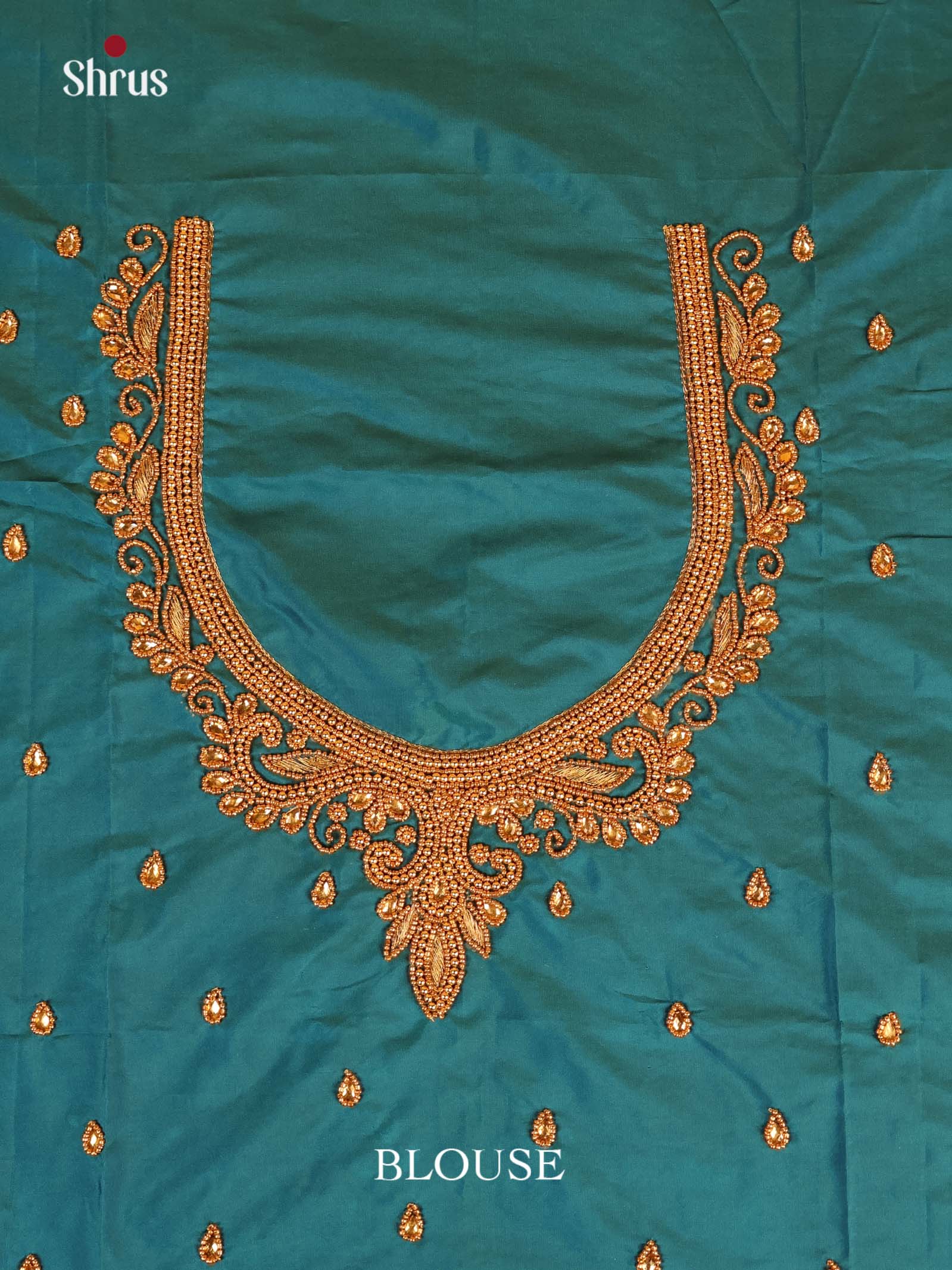 Green - Aari Blouse - Shop on Shrus.com