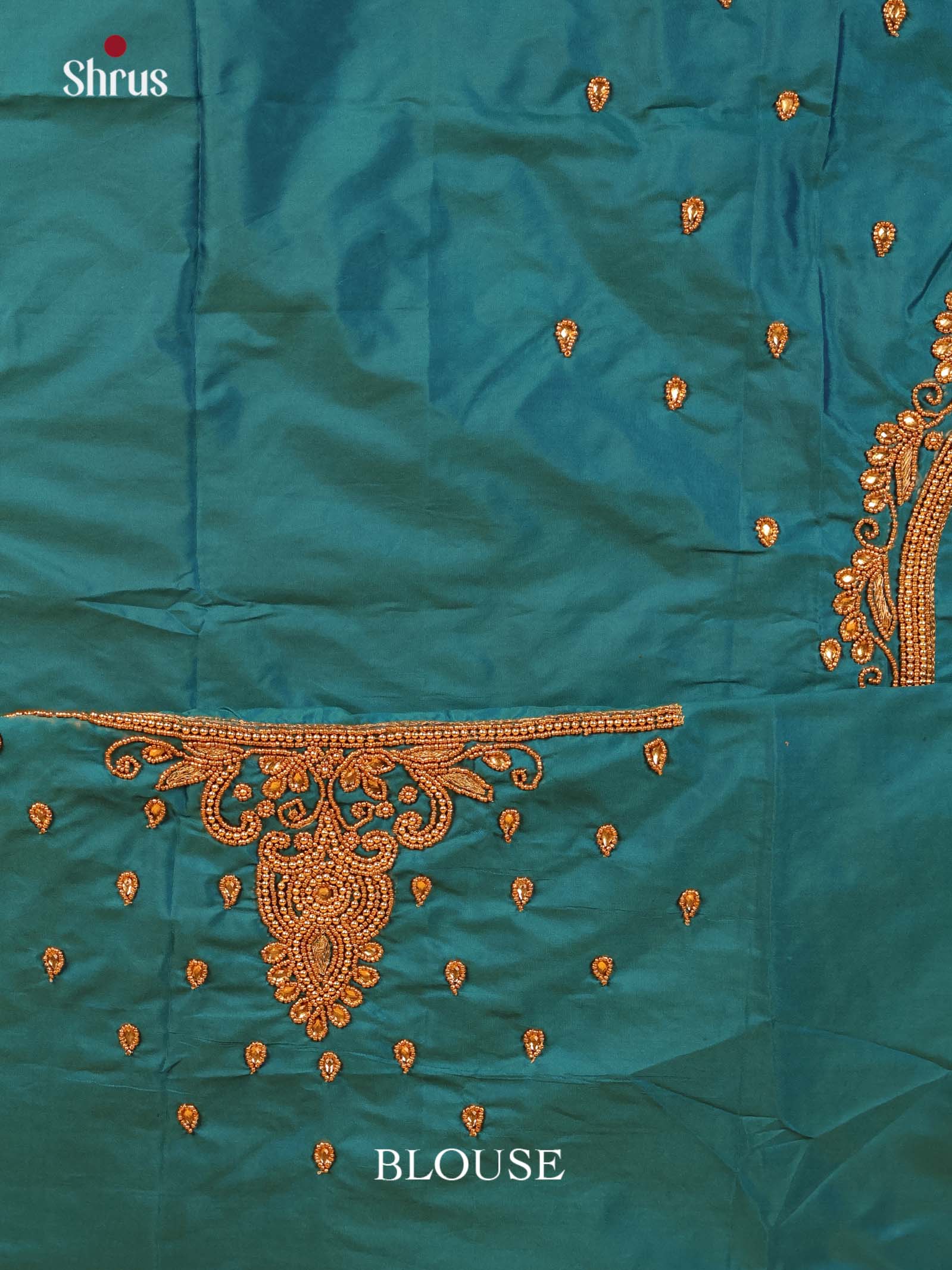 Green - Aari Blouse - Shop on Shrus.com