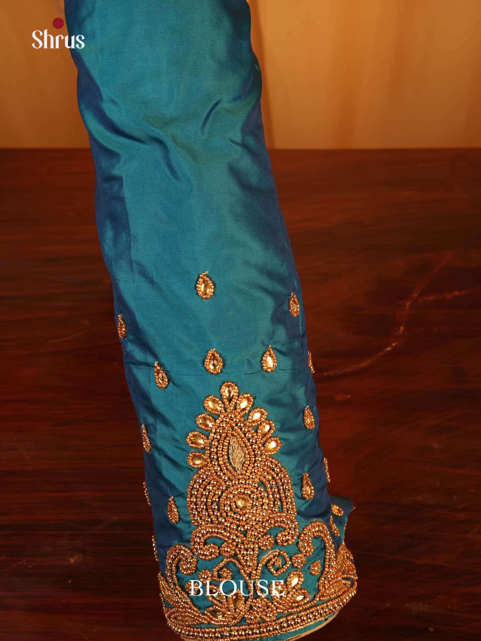 Green - Aari Blouse - Shop on Shrus.com