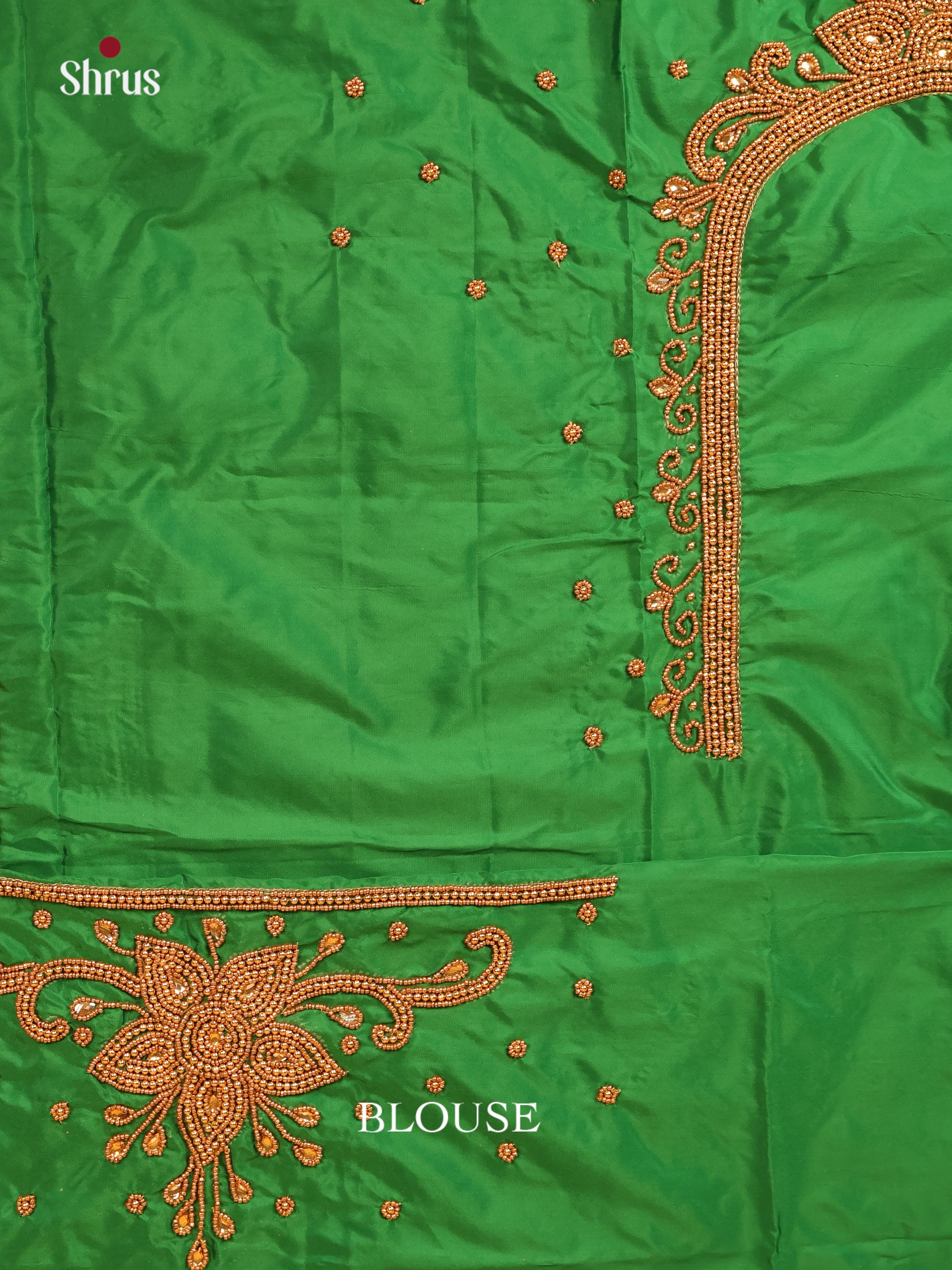 Green - Aari Blouse - Shop on Shrus.com