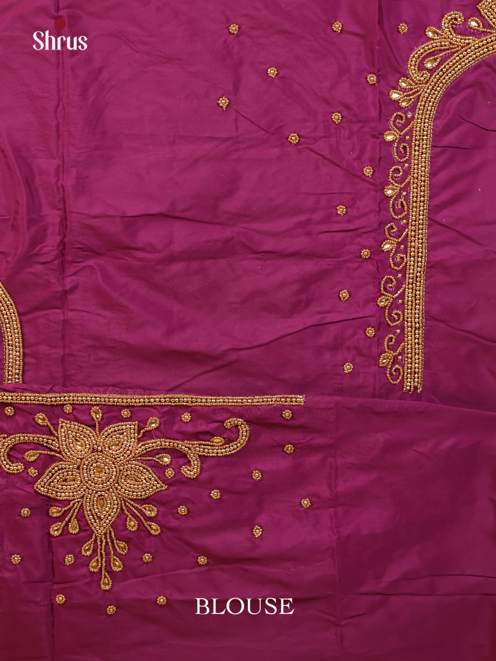 Purple - Aari Blouse - Shop on Shrus.com