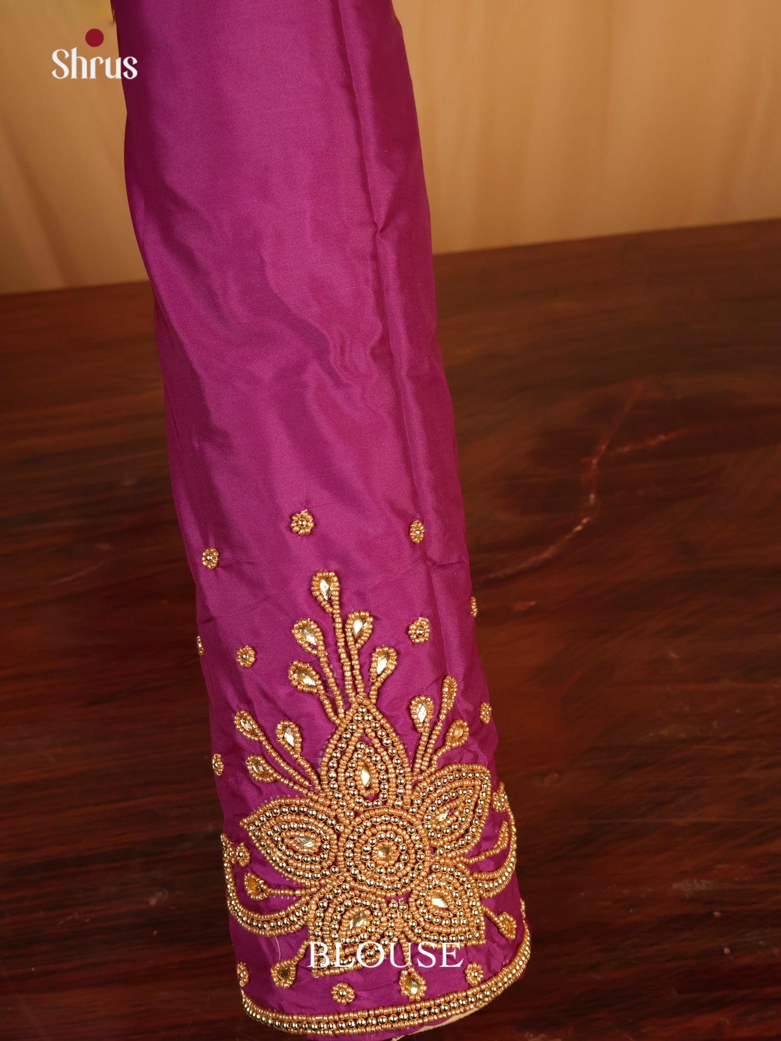 Purple - Aari Blouse - Shop on Shrus.com
