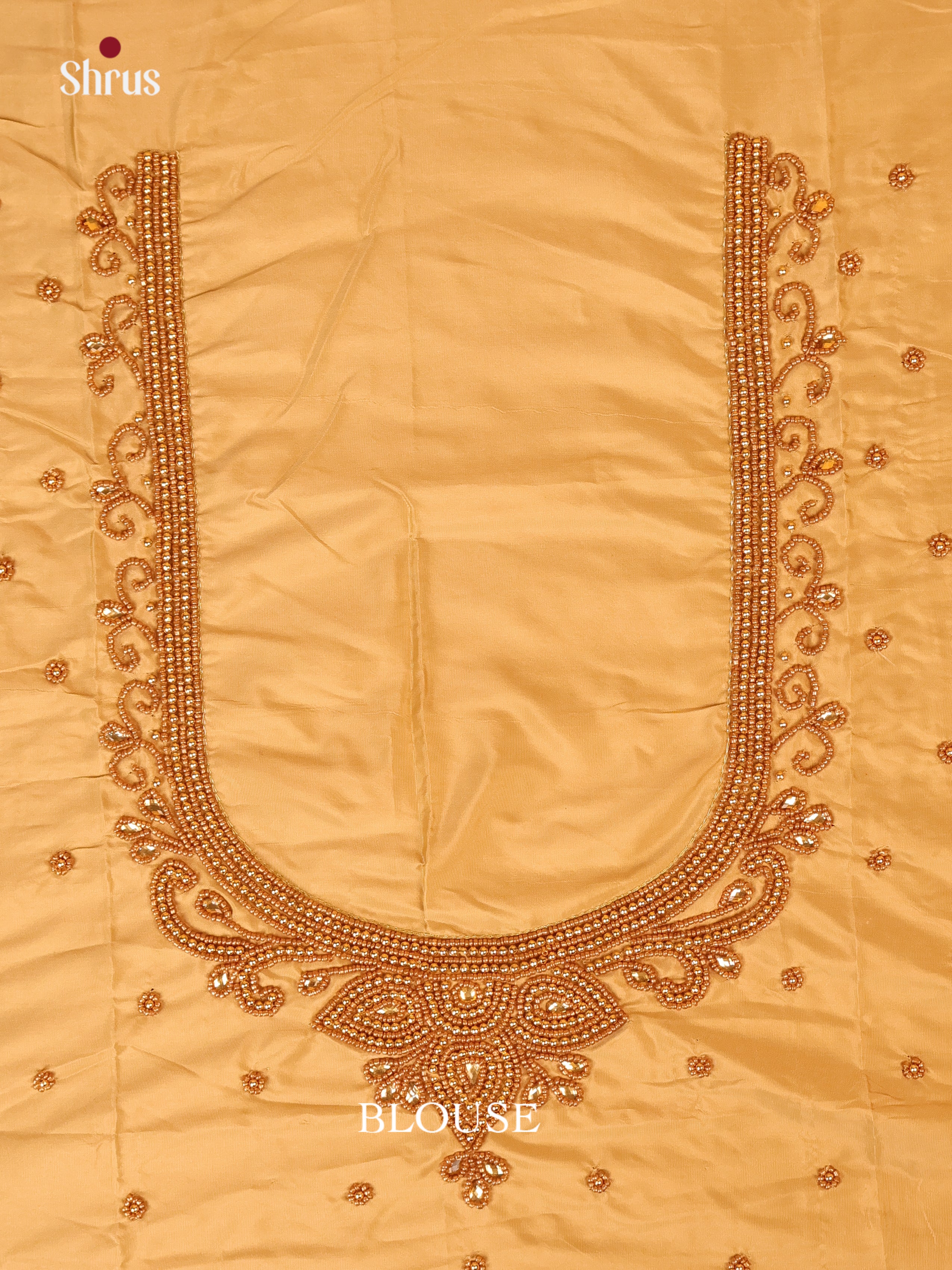 Dull Gold - Aari Blouse - Shop on Shrus.com
