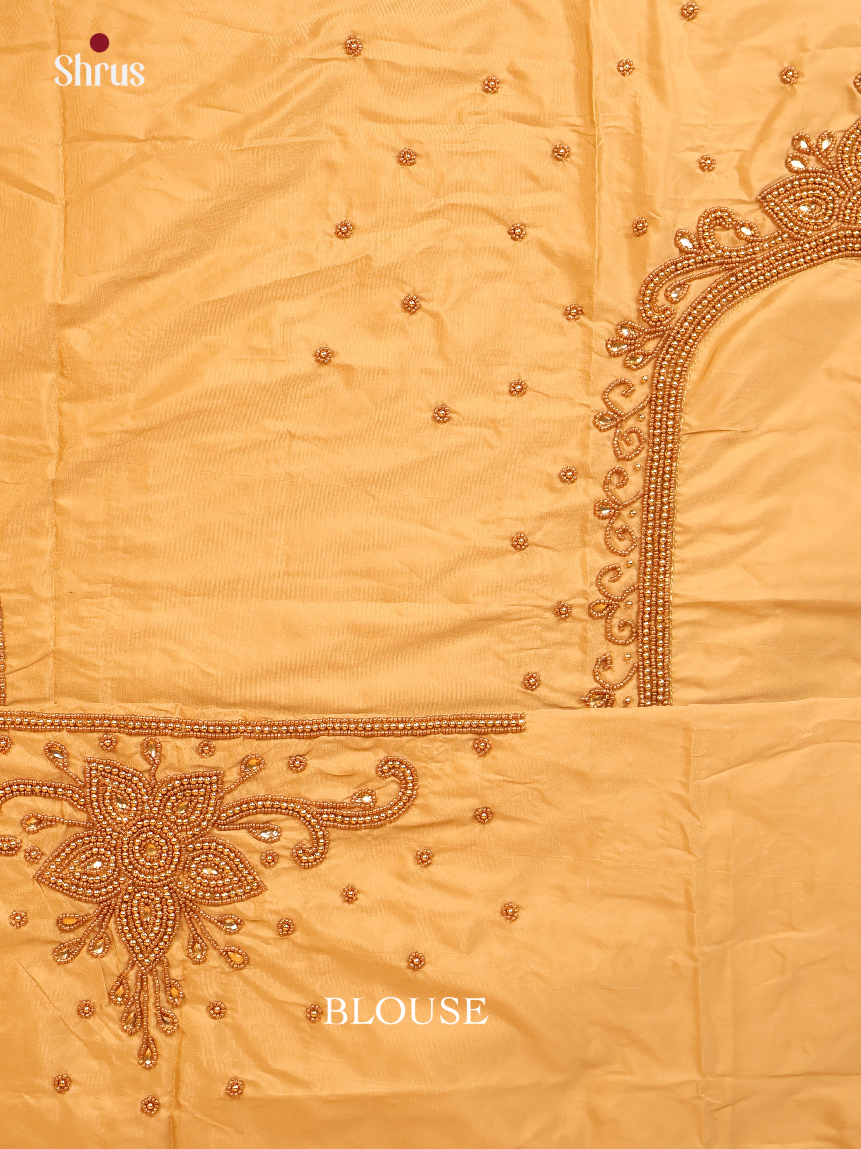 Dull Gold - Aari Blouse - Shop on Shrus.com