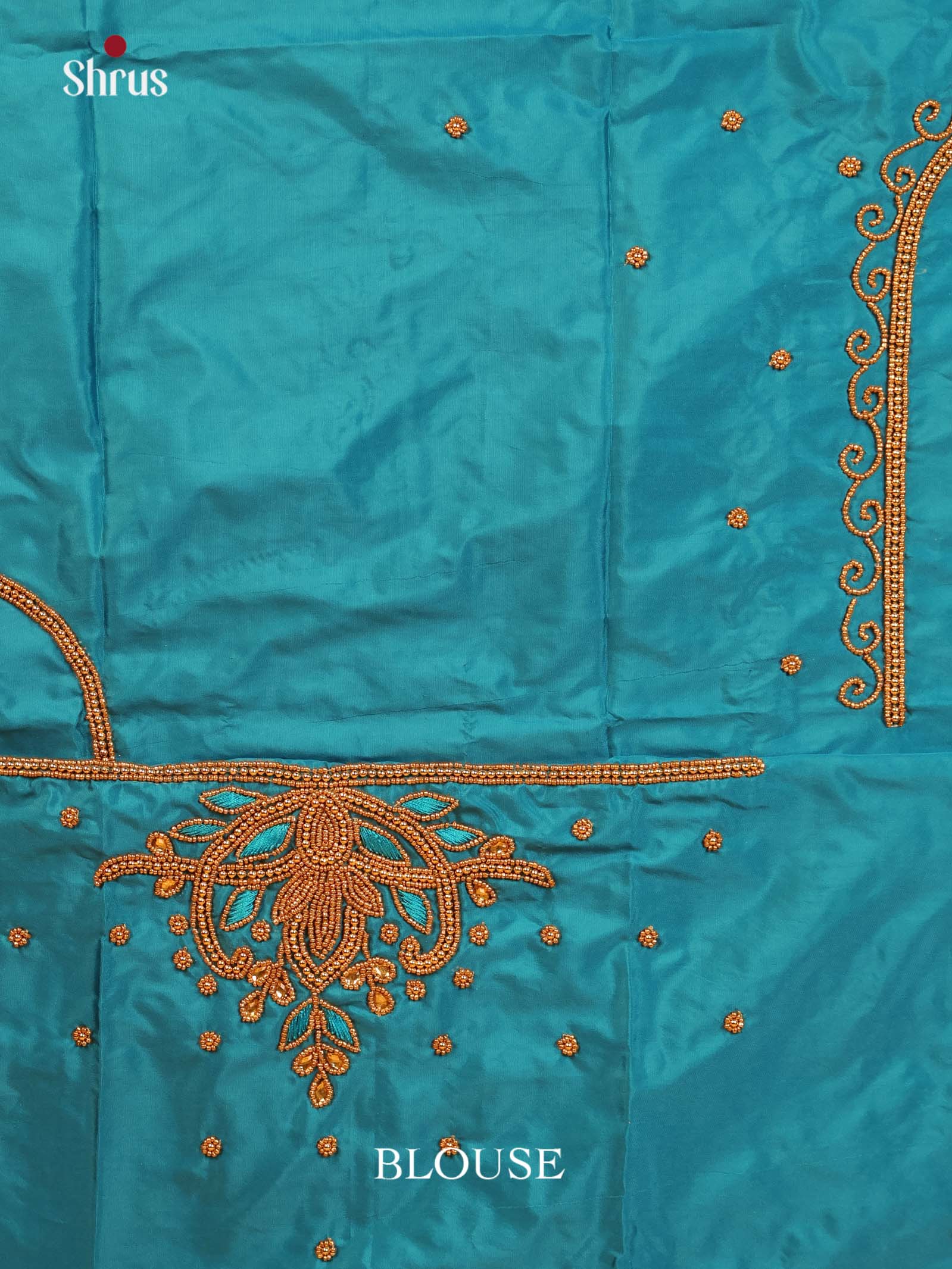 Teal- Aari Blouse - Shop on Shrus.com