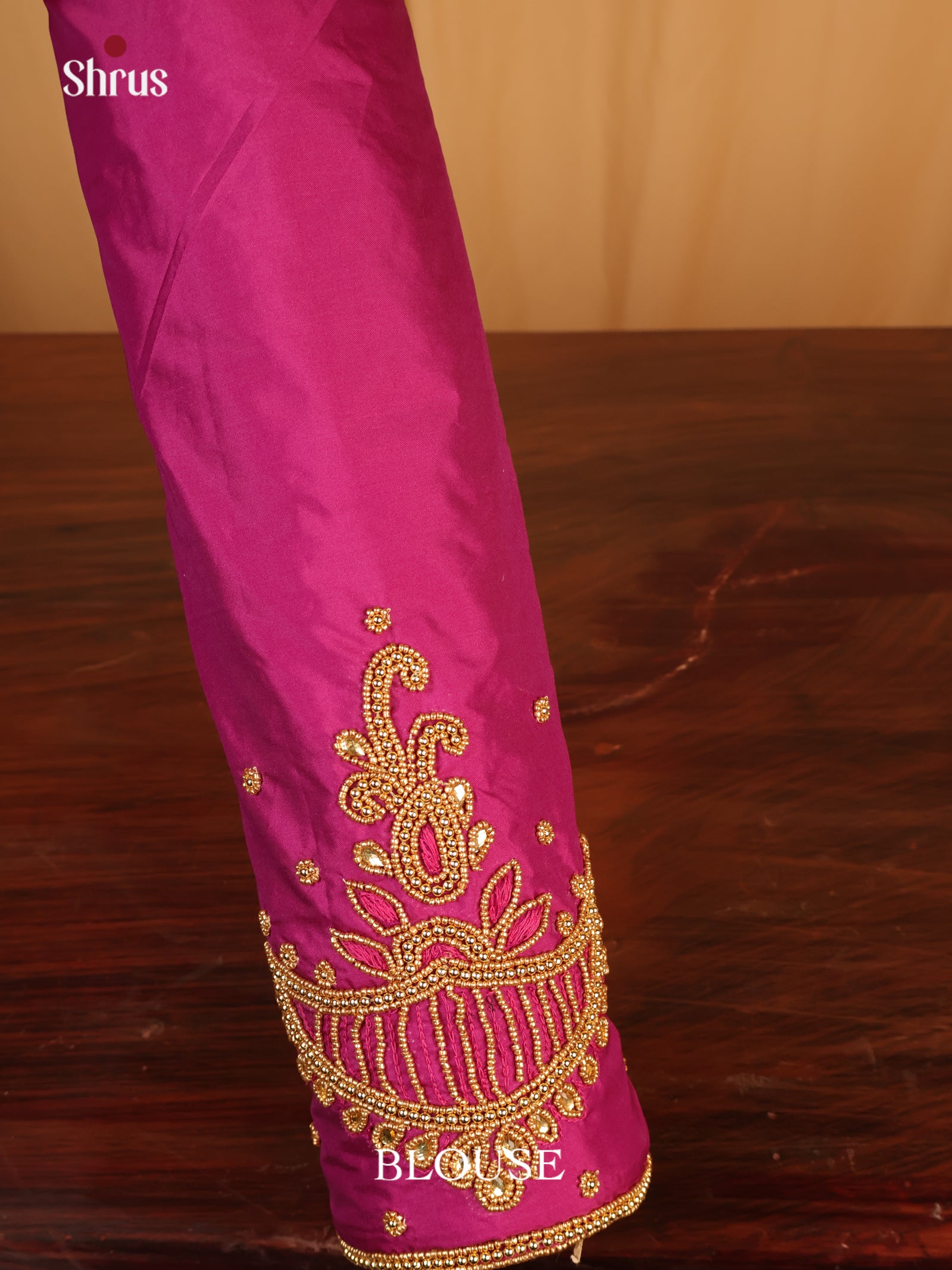 Purple - Aari Blouse - Shop on Shrus.com