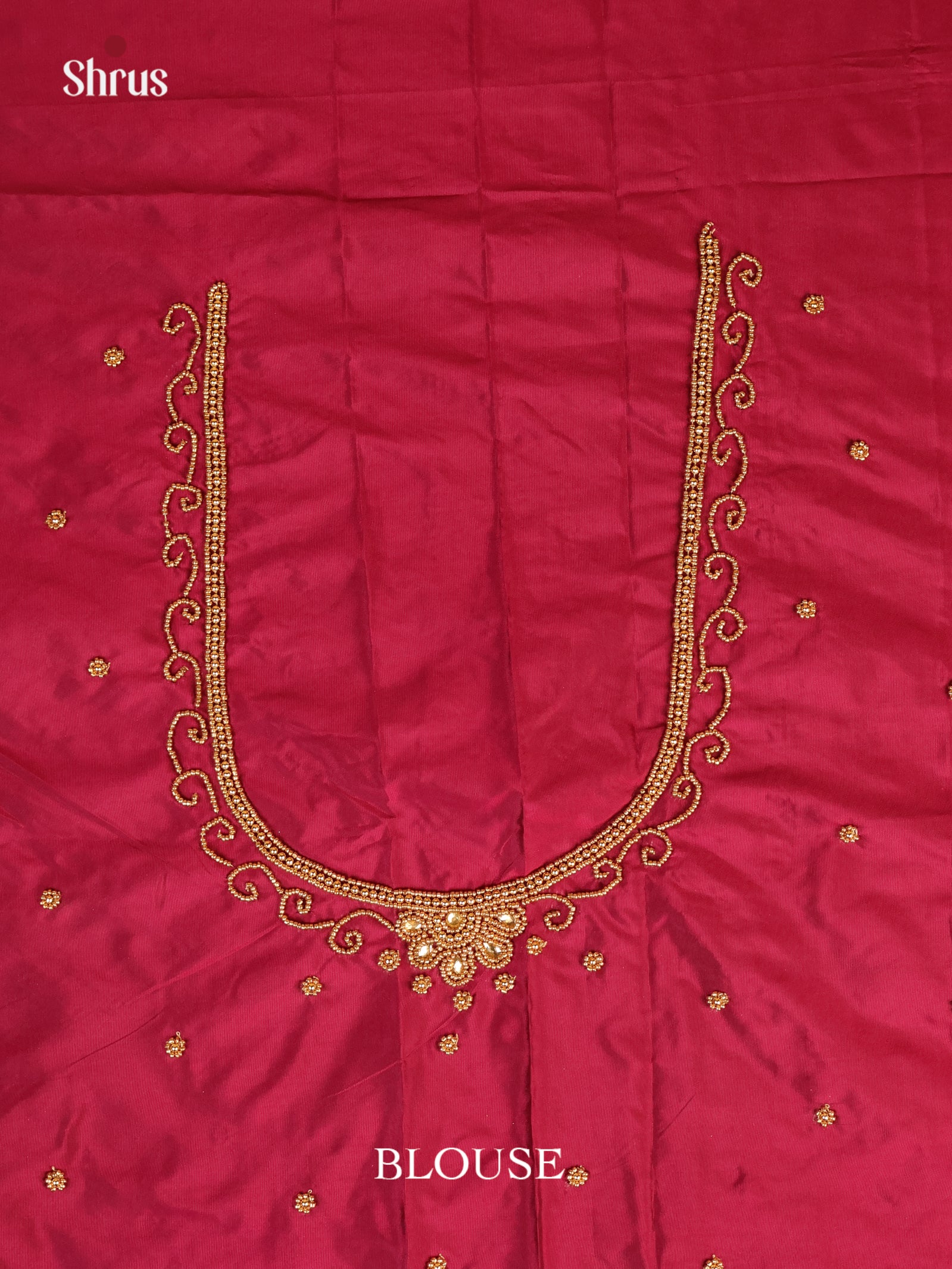 Maroon - Aari Blouse - Shop on Shrus.com