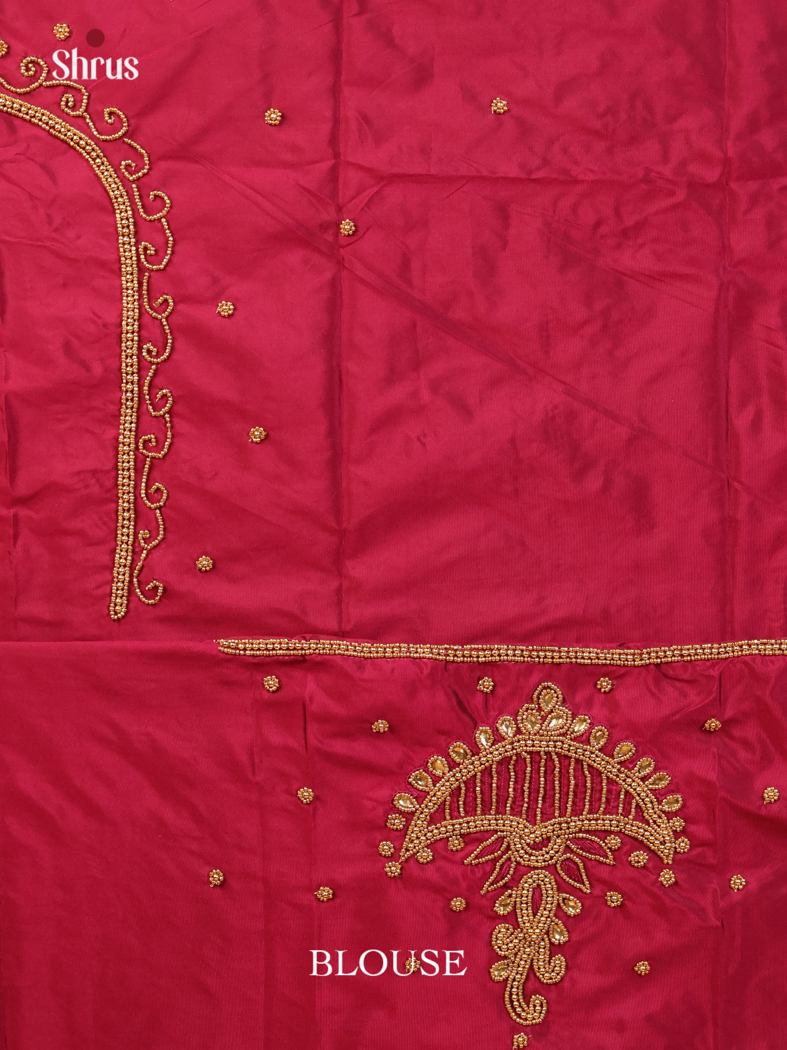 Maroon - Aari Blouse - Shop on Shrus.com