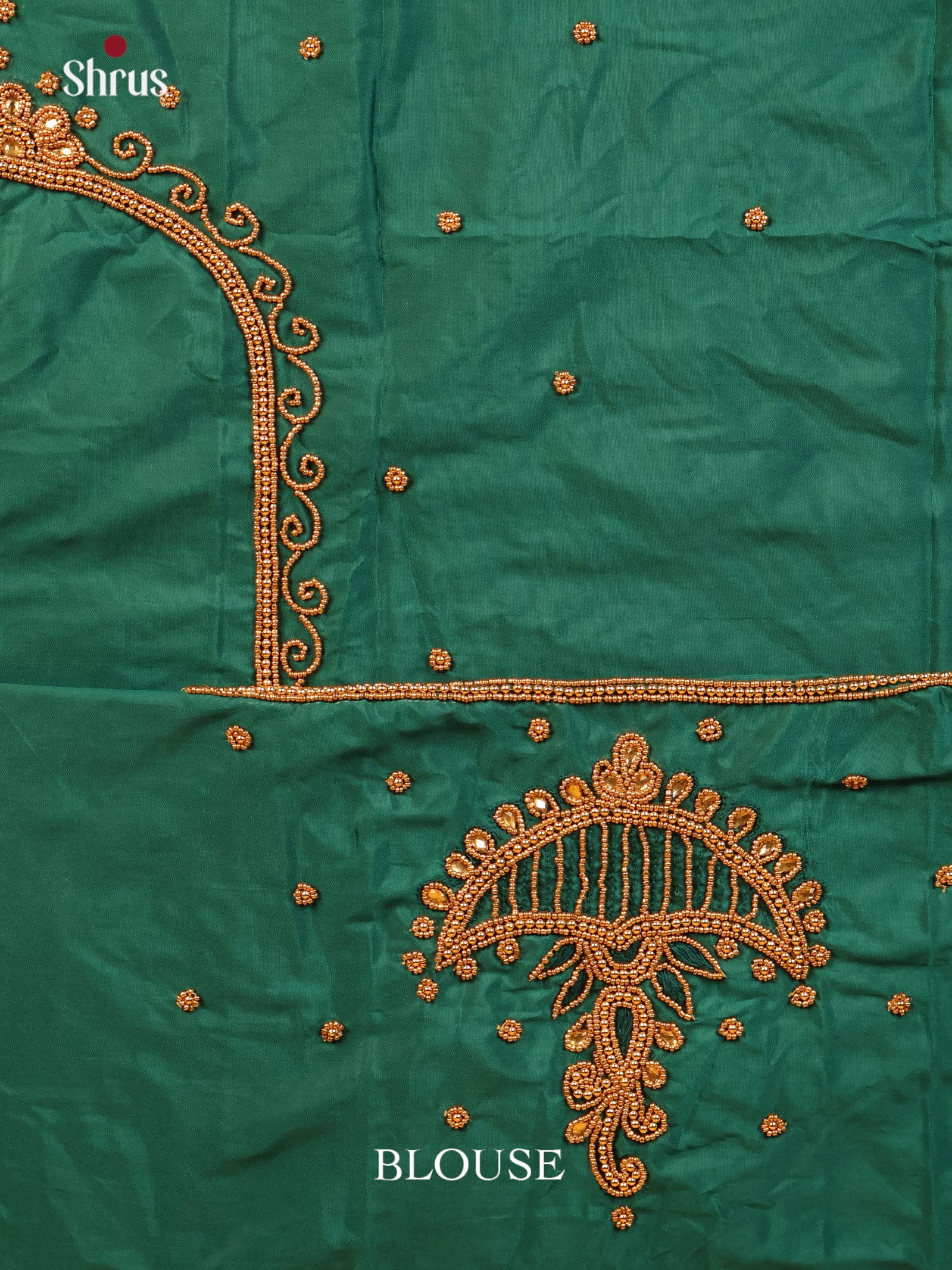 Green - Aari Blouse - Shop on Shrus.com