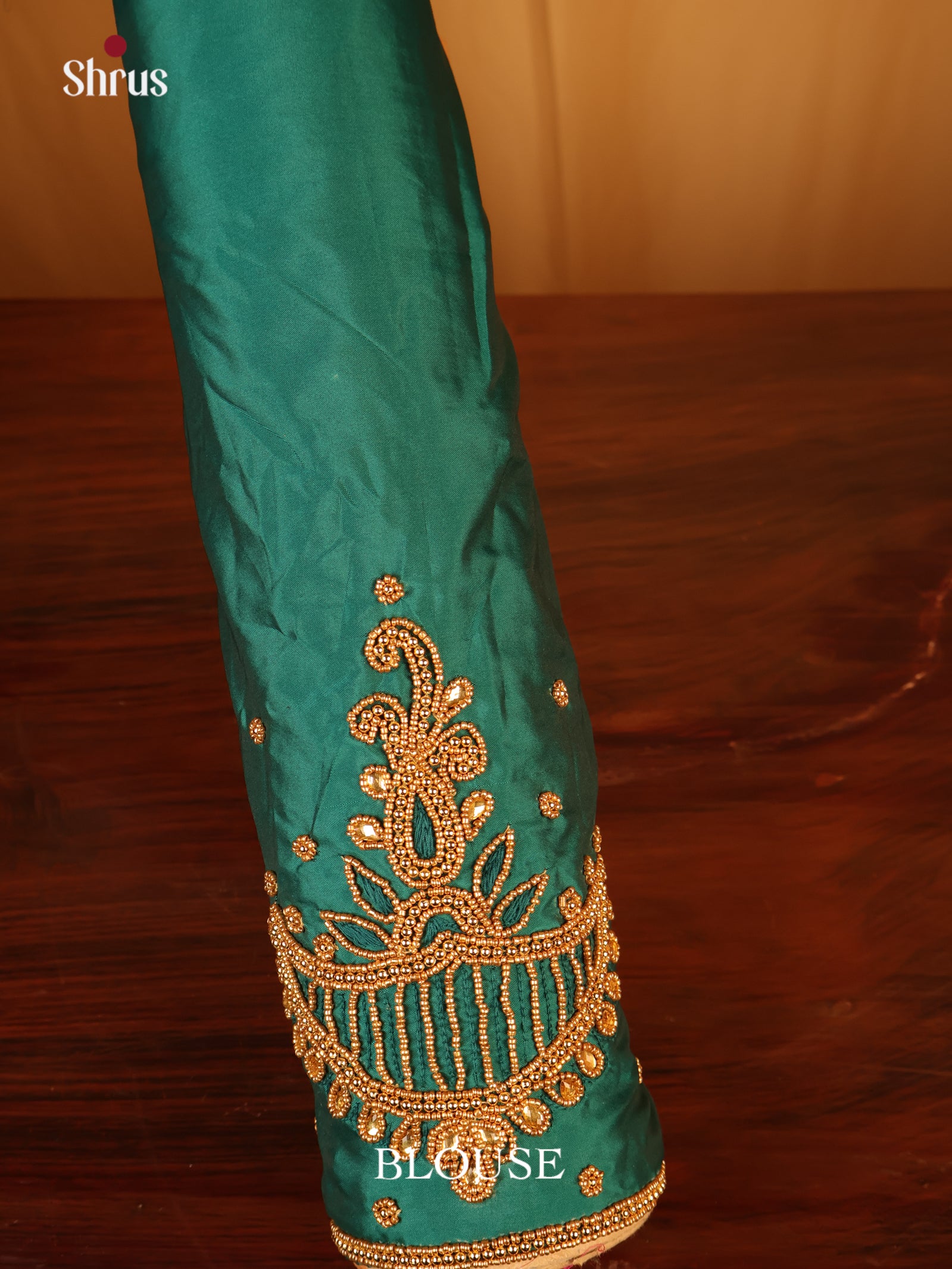 Green - Aari Blouse - Shop on Shrus.com