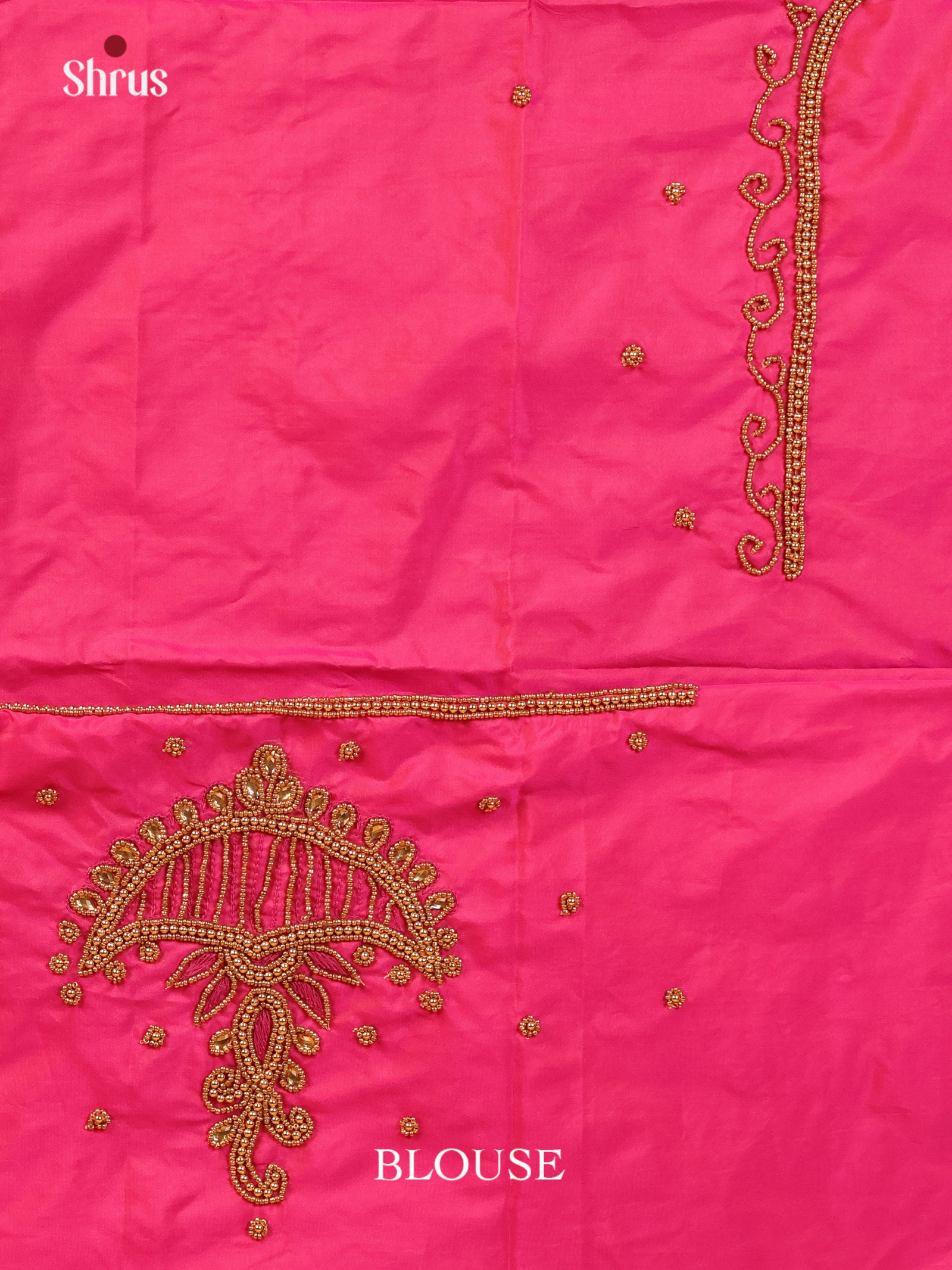 Pink- Aari Blouse - Shop on Shrus.com