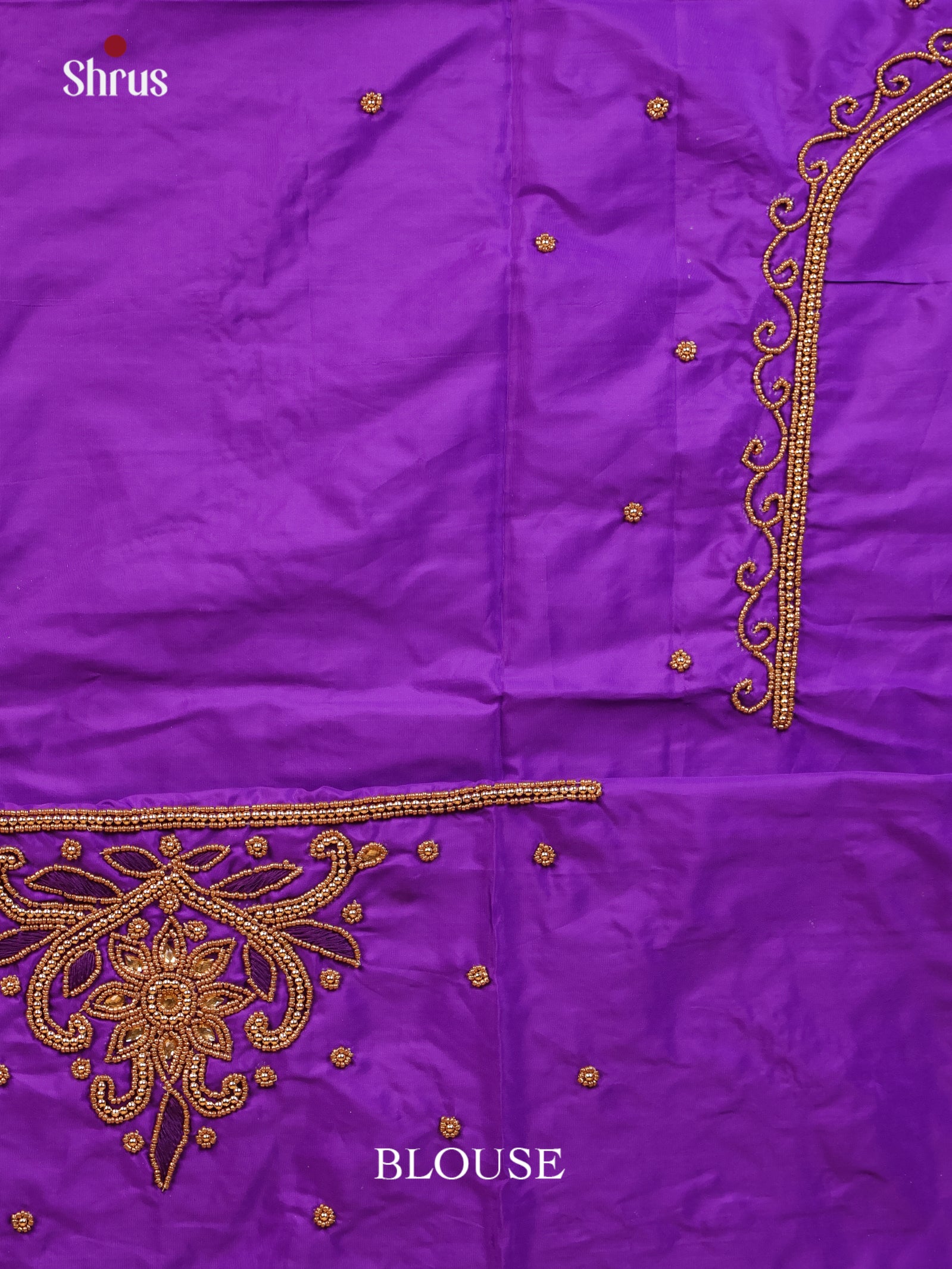 Purple - Aari Blouse - Shop on Shrus.com