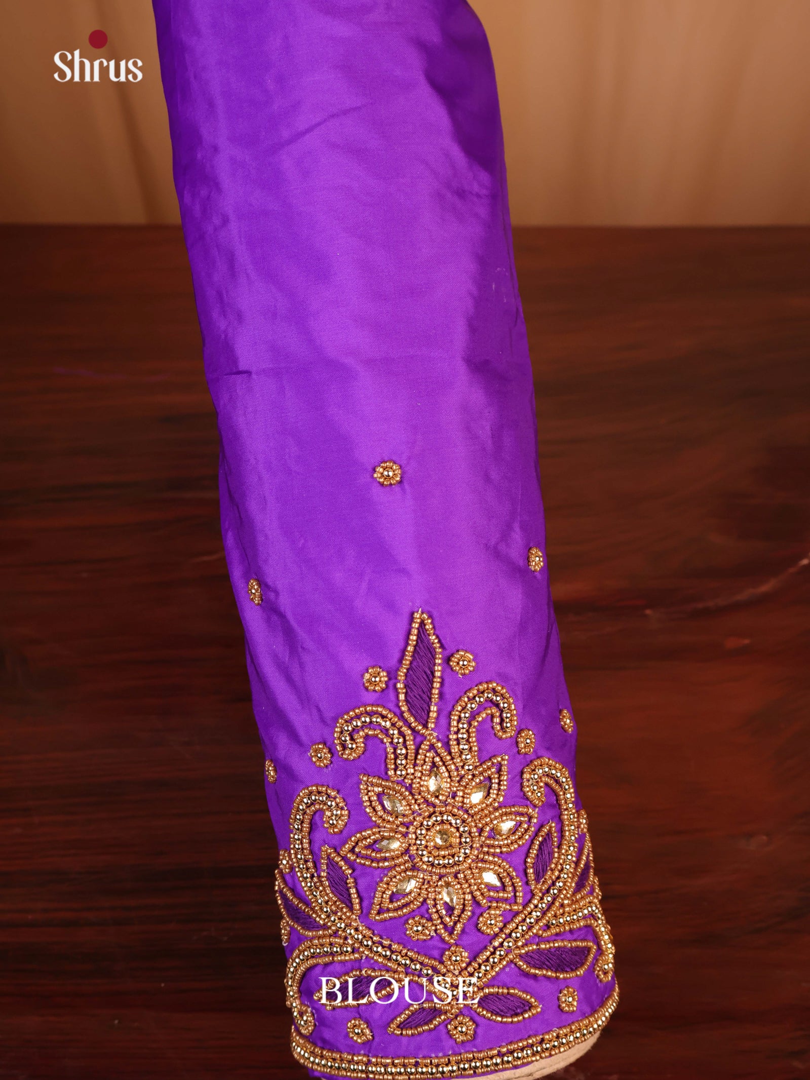 Purple - Aari Blouse - Shop on Shrus.com