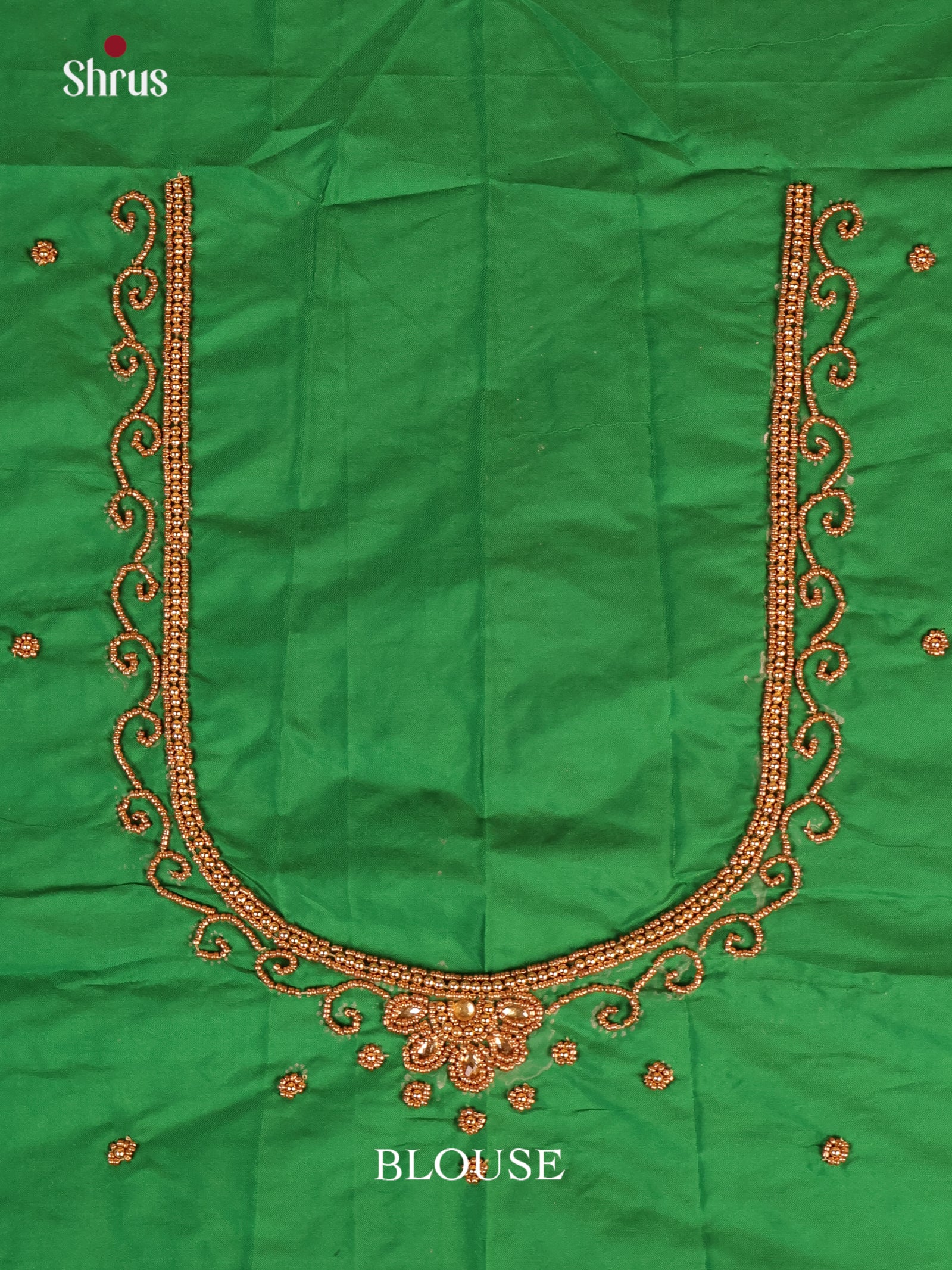 green - Aari Blouse - Shop on Shrus.com
