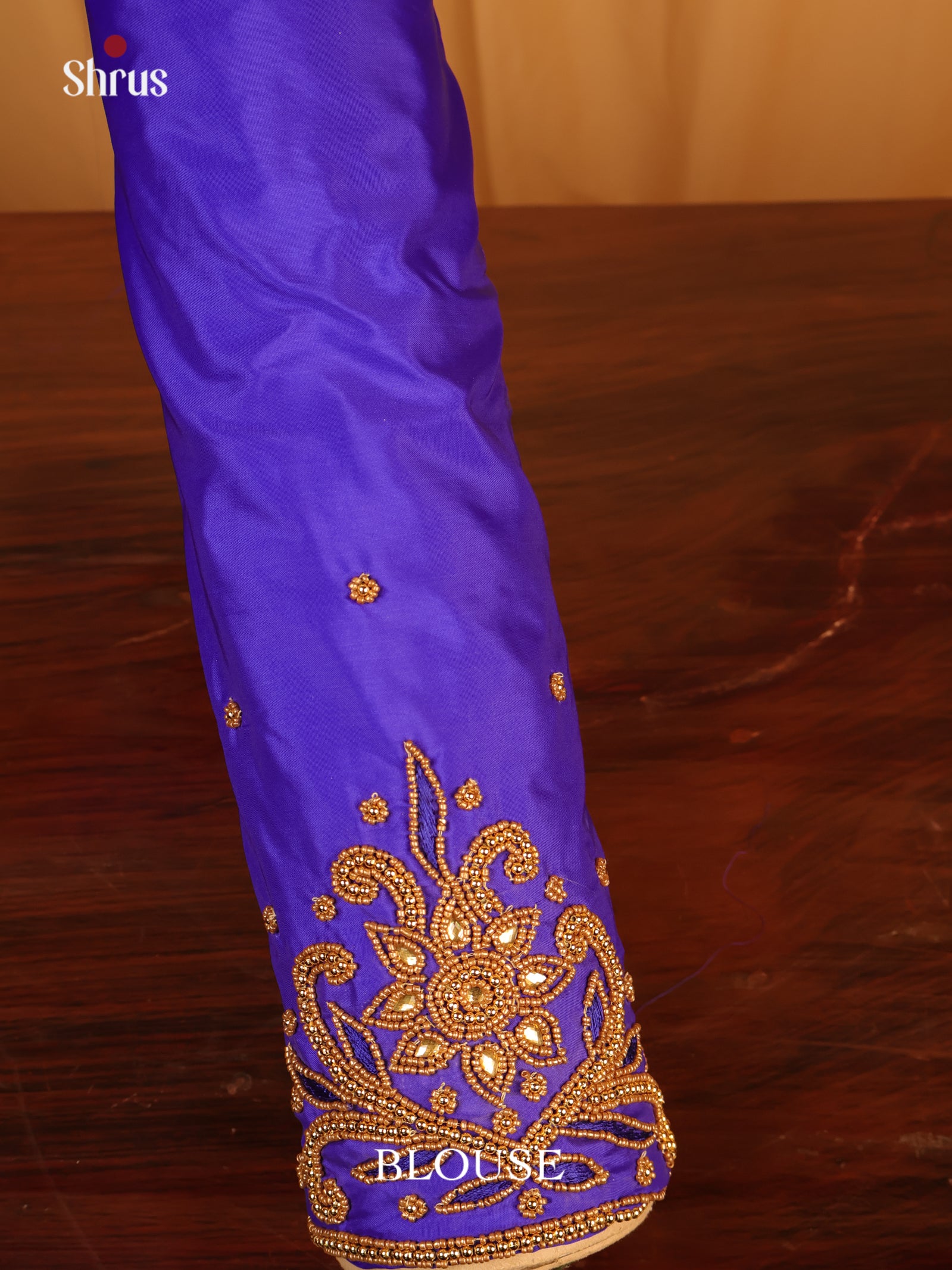Purple - Aari Blouse - Shop on Shrus.com