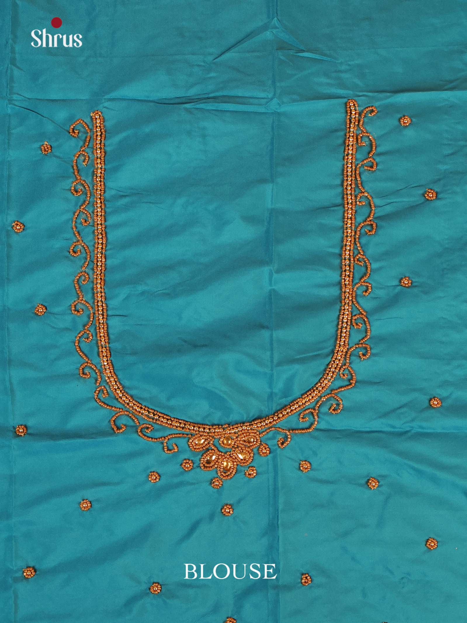 Teal - Aari Blouse - Shop on Shrus.com