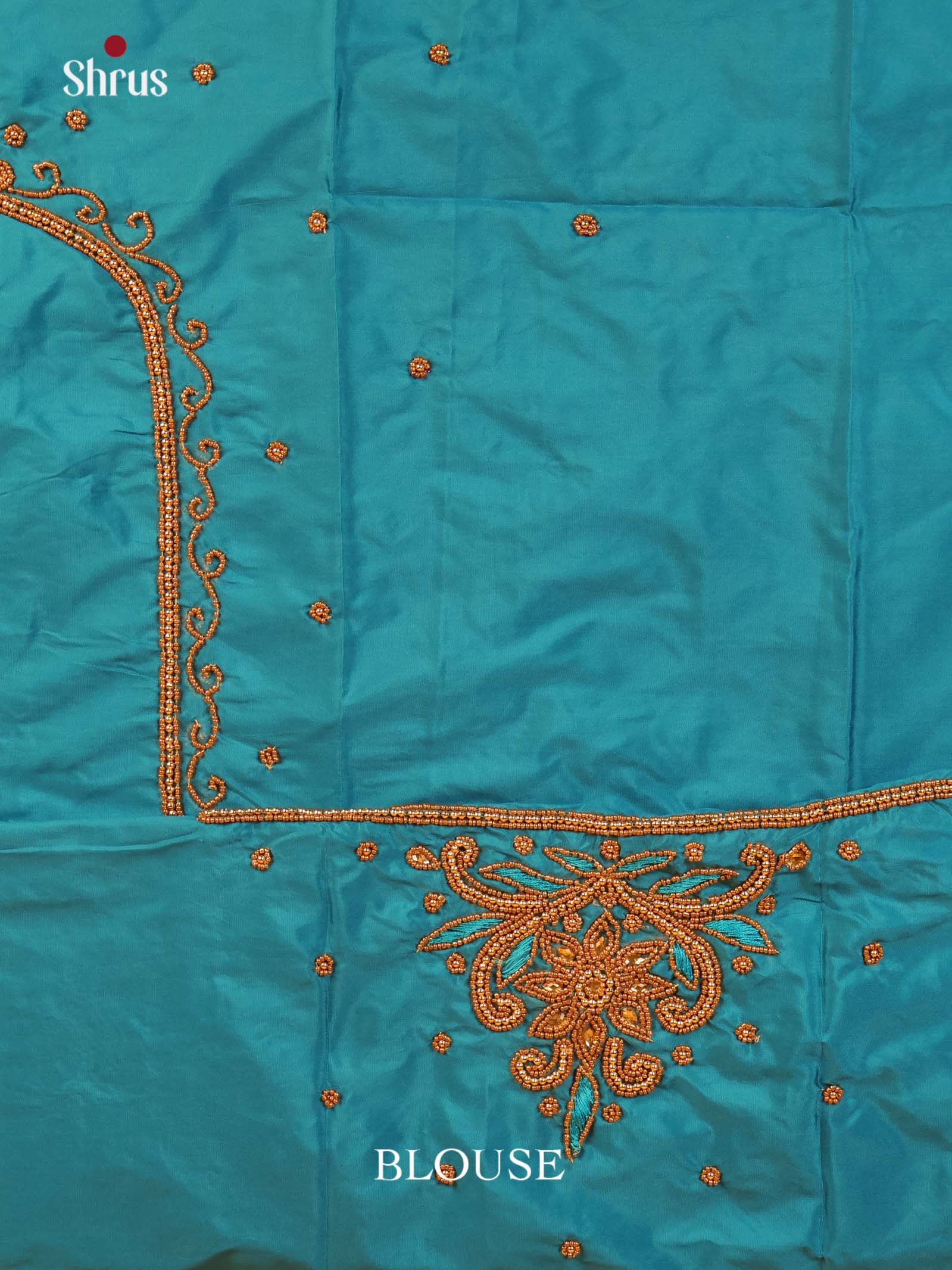 Teal - Aari Blouse - Shop on Shrus.com