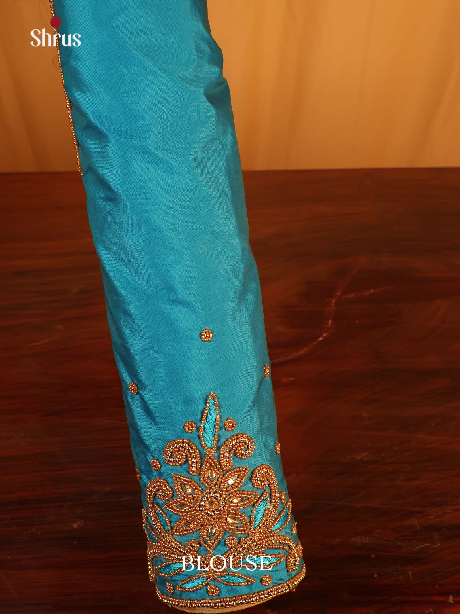Teal - Aari Blouse - Shop on Shrus.com