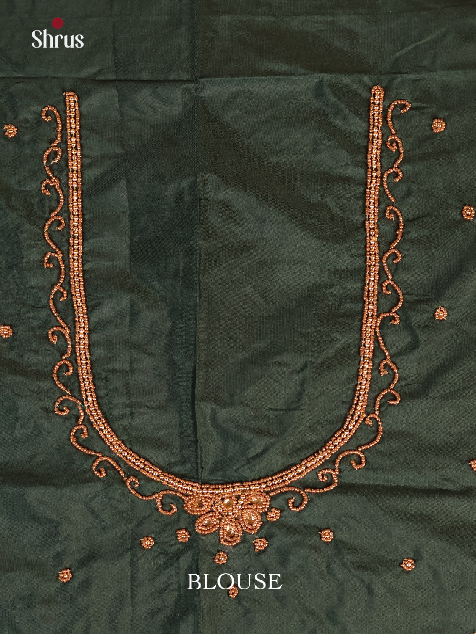 Green - Aari Blouse - Shop on Shrus.com