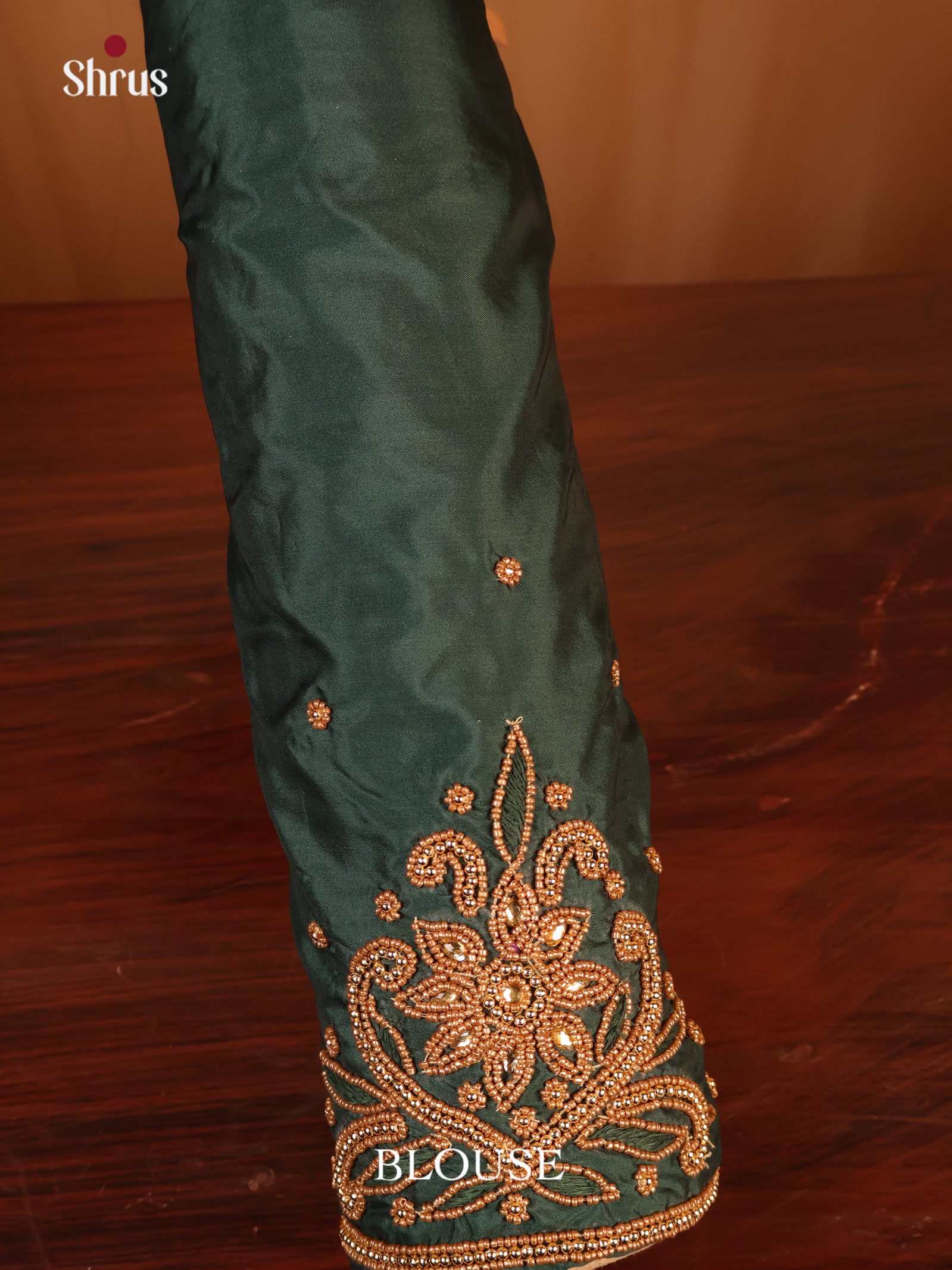 Green - Aari Blouse - Shop on Shrus.com