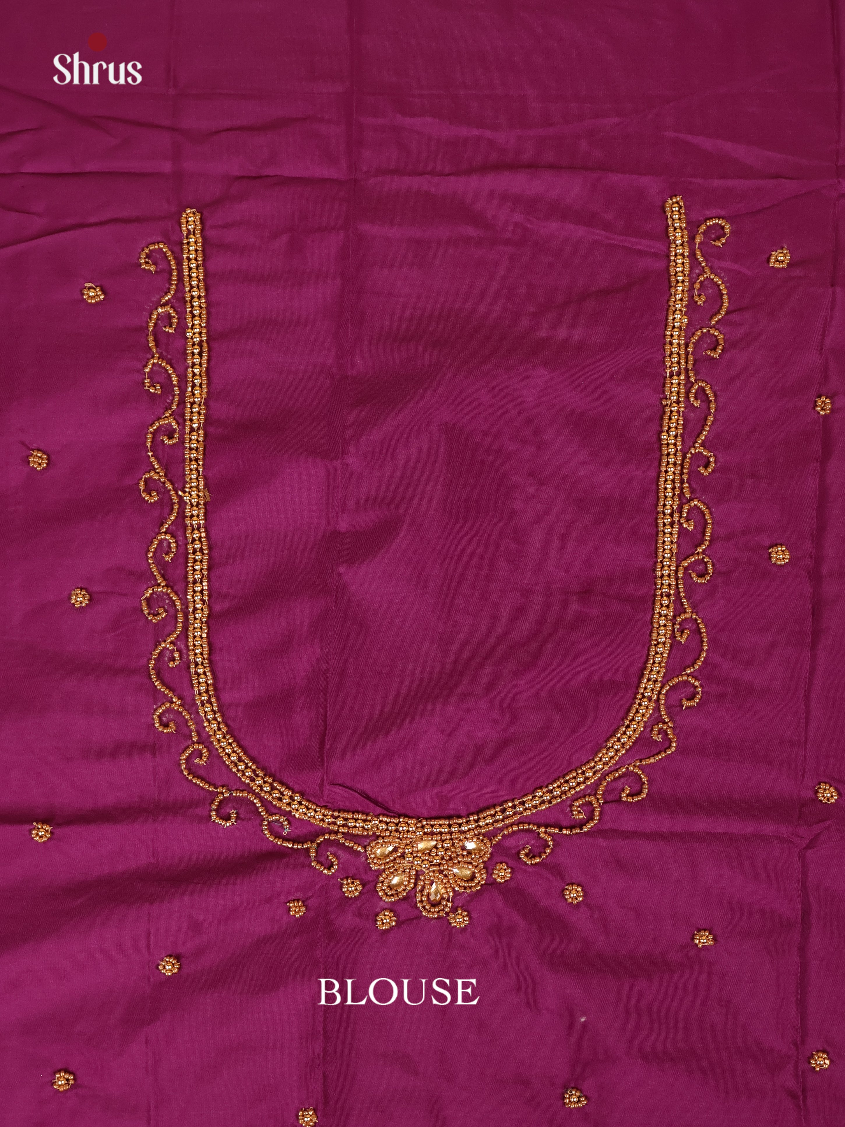 Purple - Aari Blouse - Shop on Shrus.com