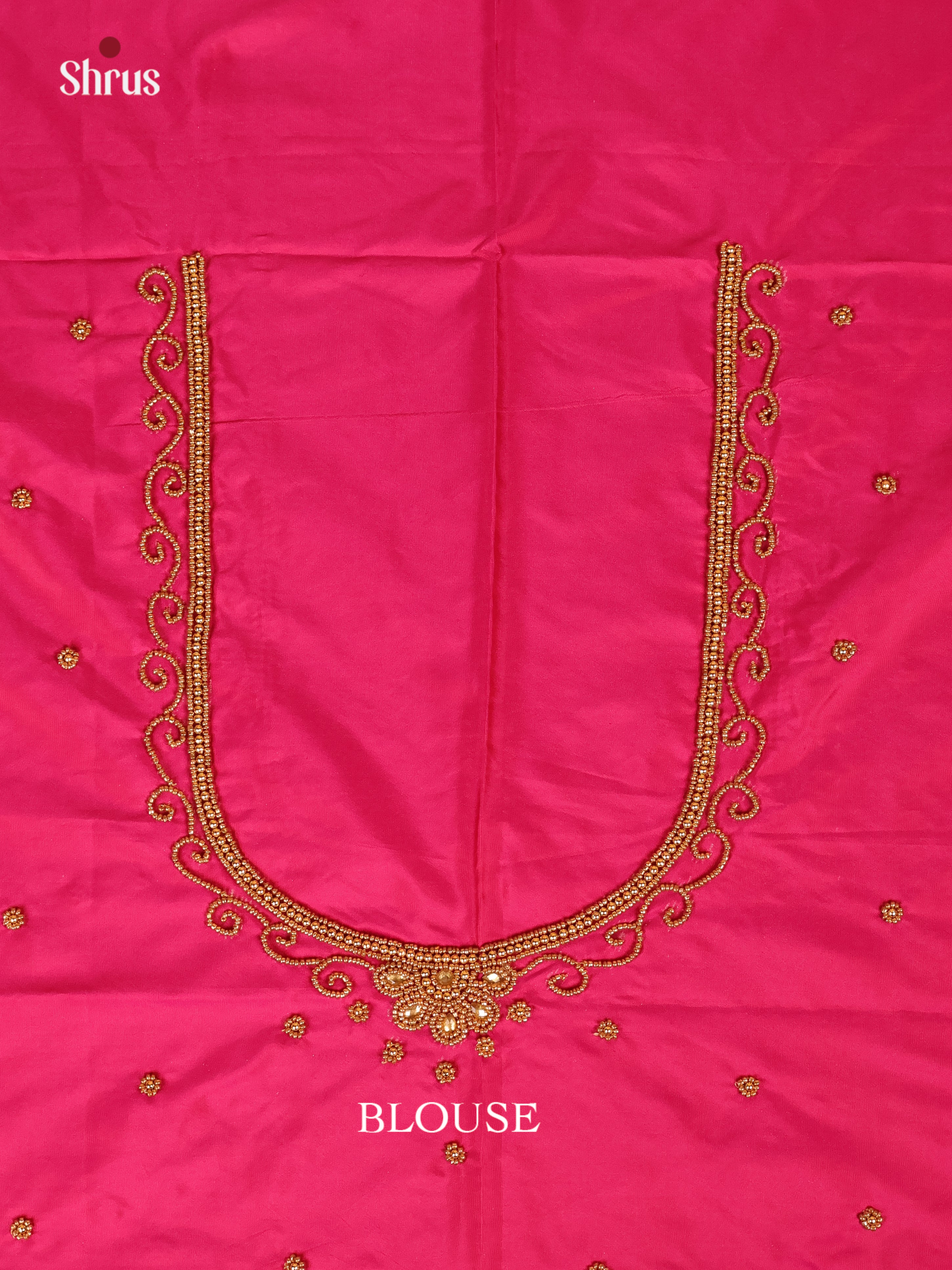 Pink - Aari Blouse - Shop on Shrus.com