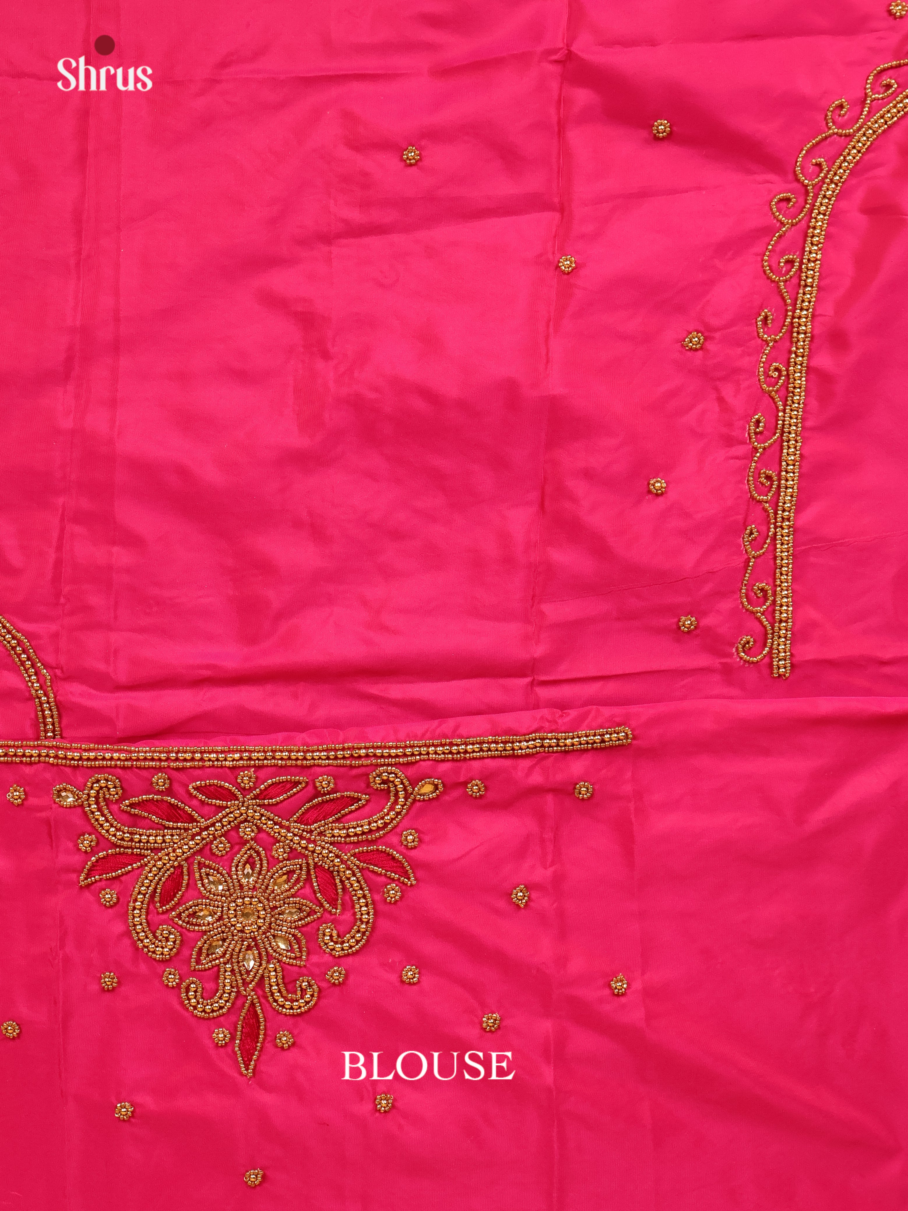 Pink - Aari Blouse - Shop on Shrus.com