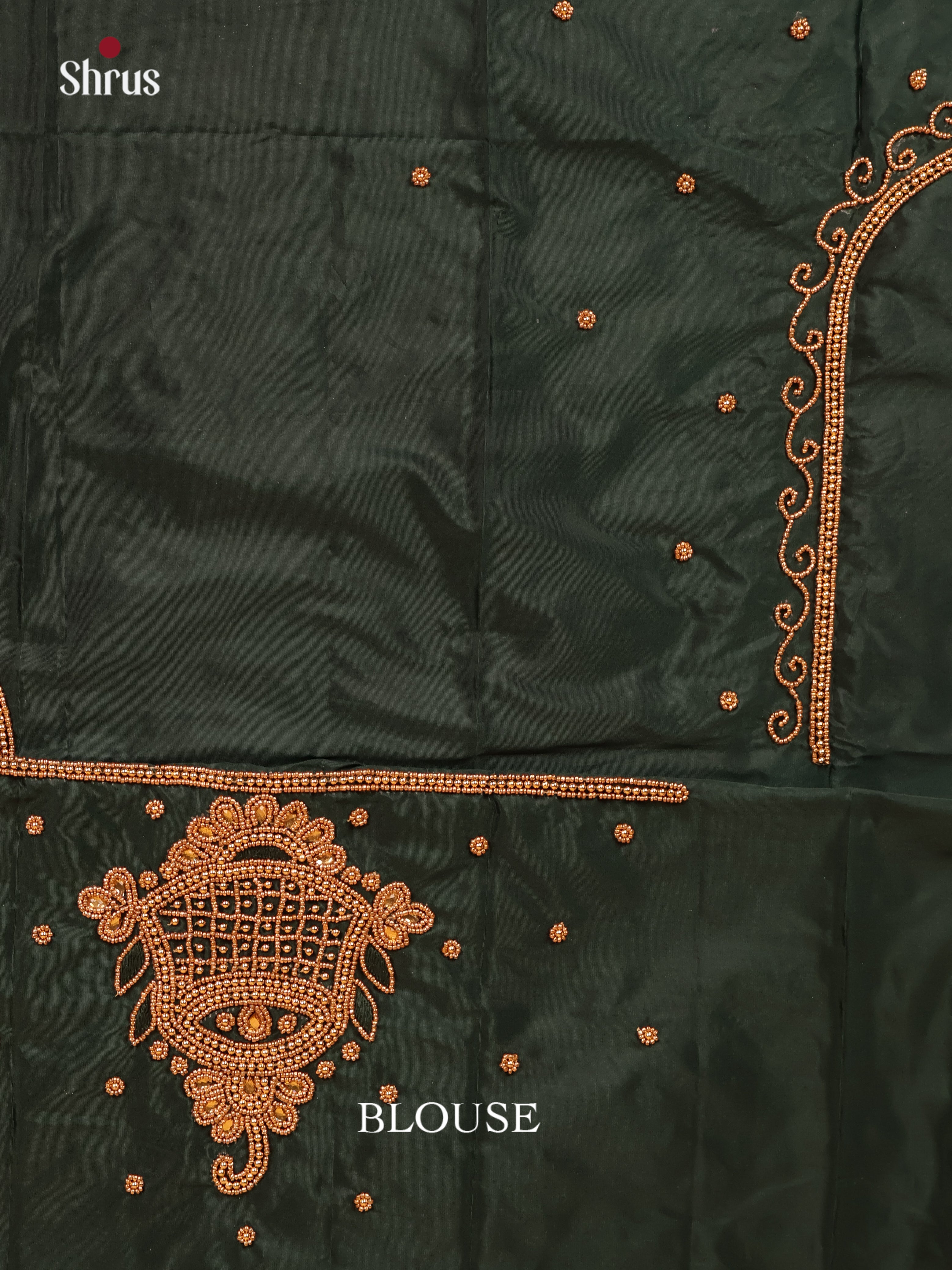 Dark Green - Aari Blouse - Shop on Shrus.com