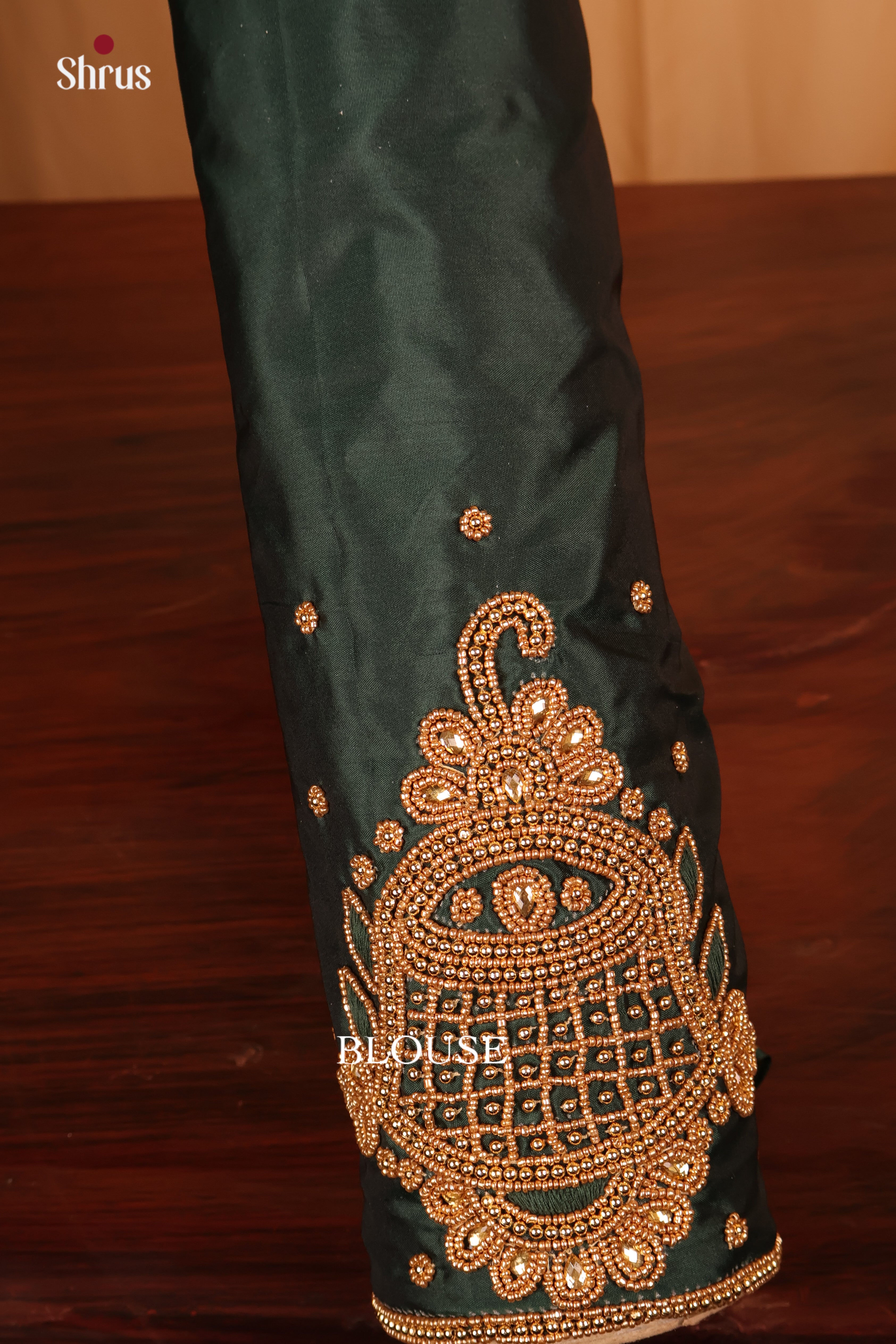 Dark Green - Aari Blouse - Shop on Shrus.com