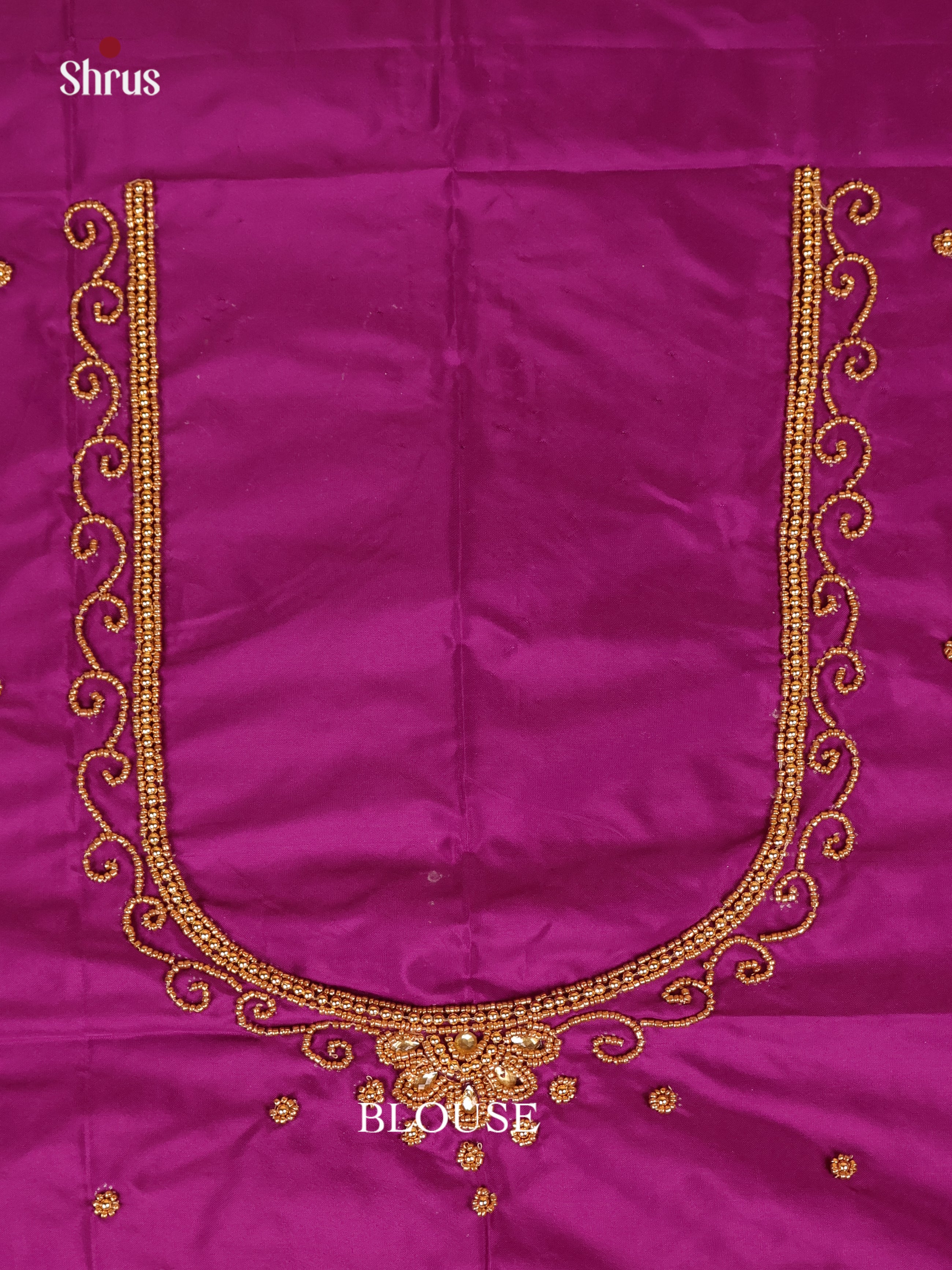 Purple- Aari Blouse - Shop on Shrus.com