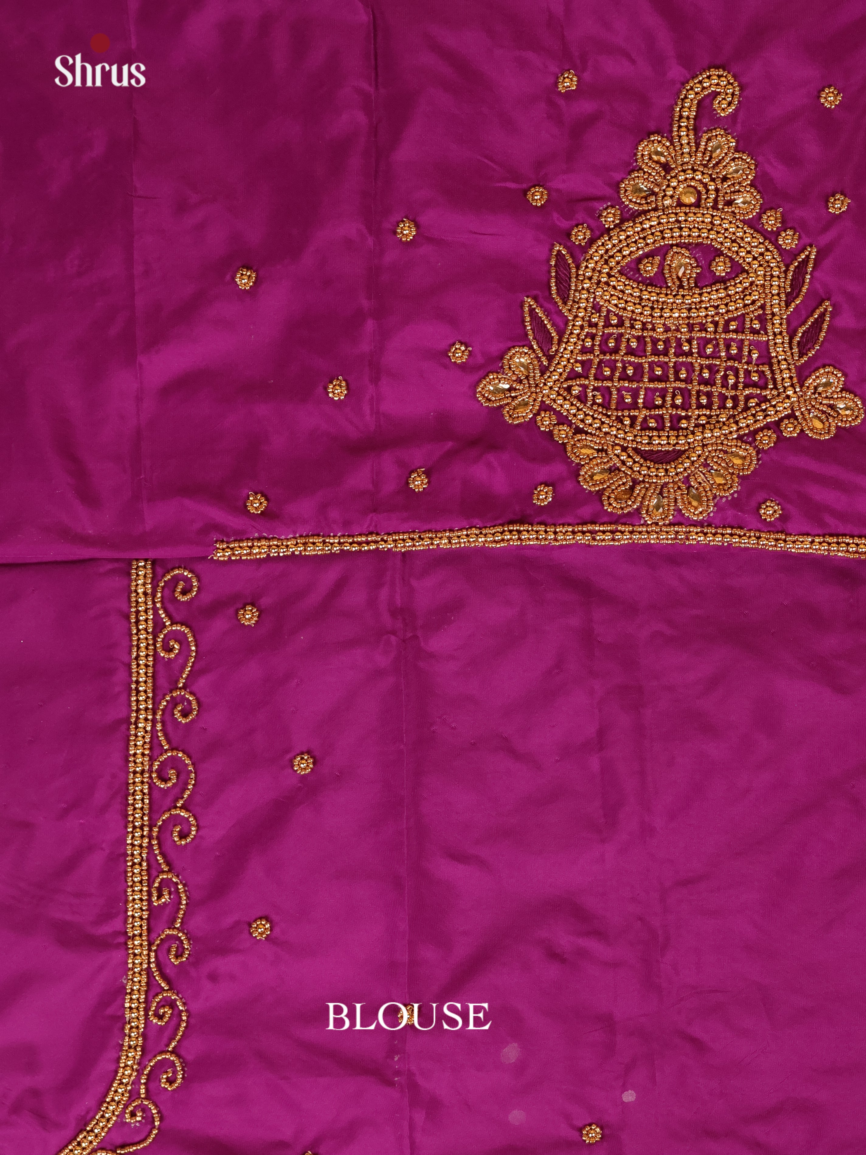 Purple- Aari Blouse - Shop on Shrus.com