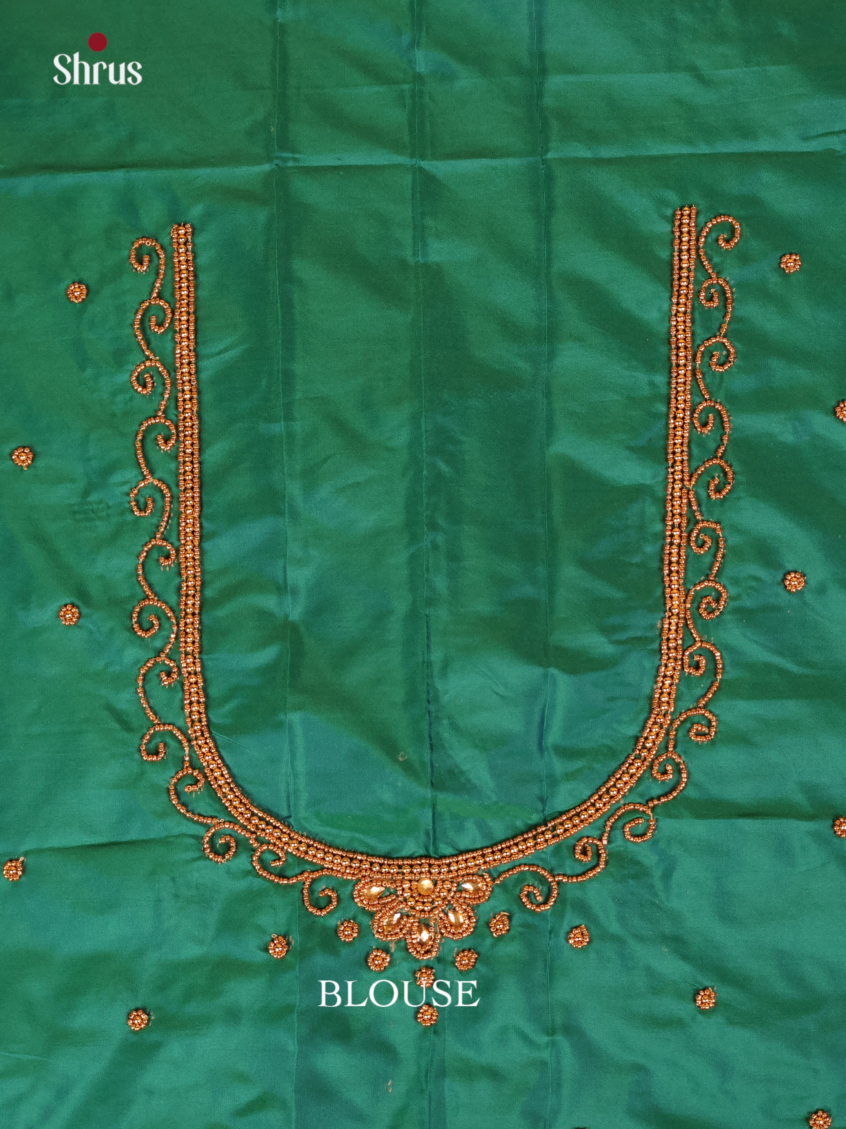 Green - Aari Blouse - Shop on Shrus.com