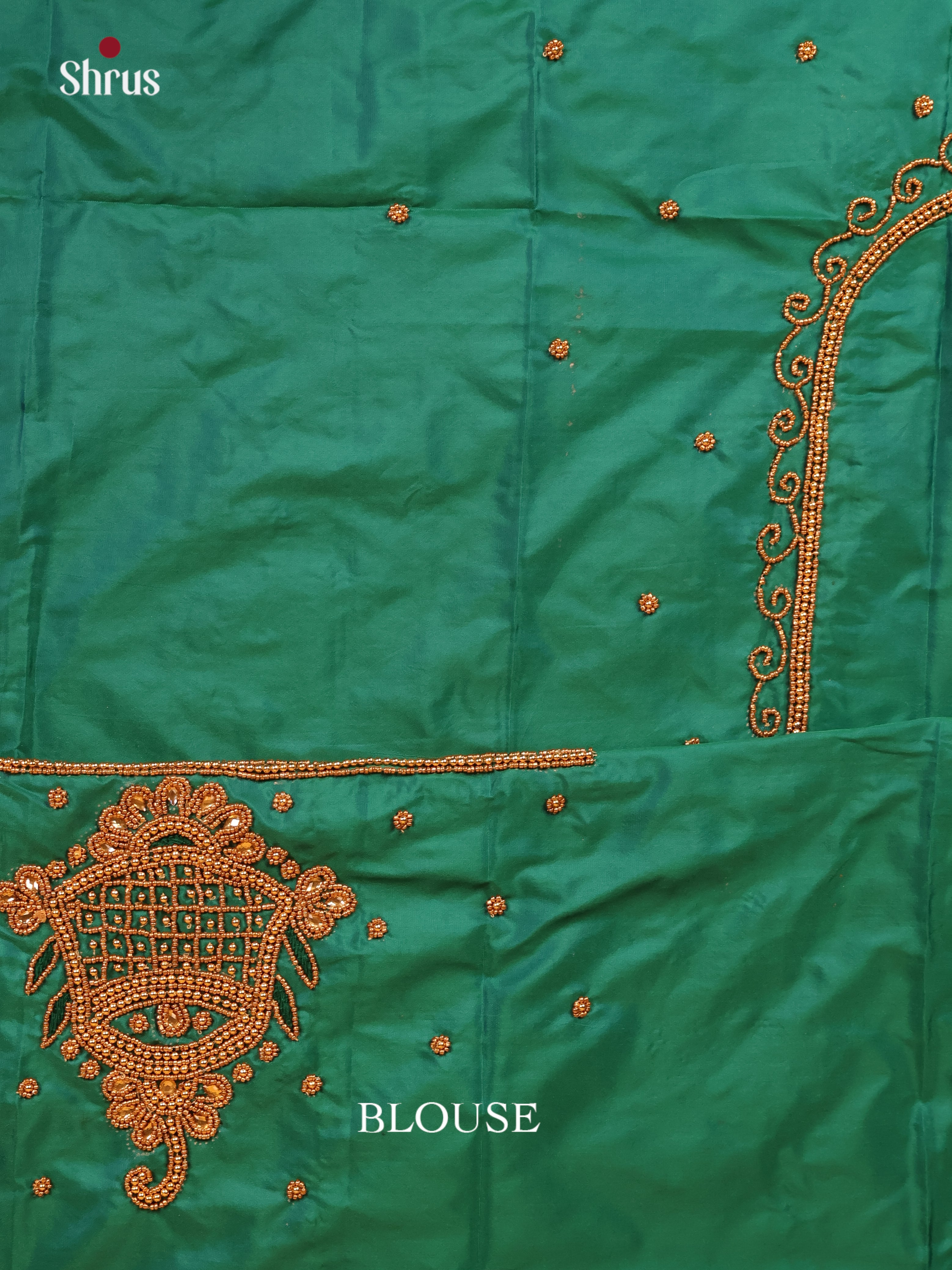 Green - Aari Blouse - Shop on Shrus.com