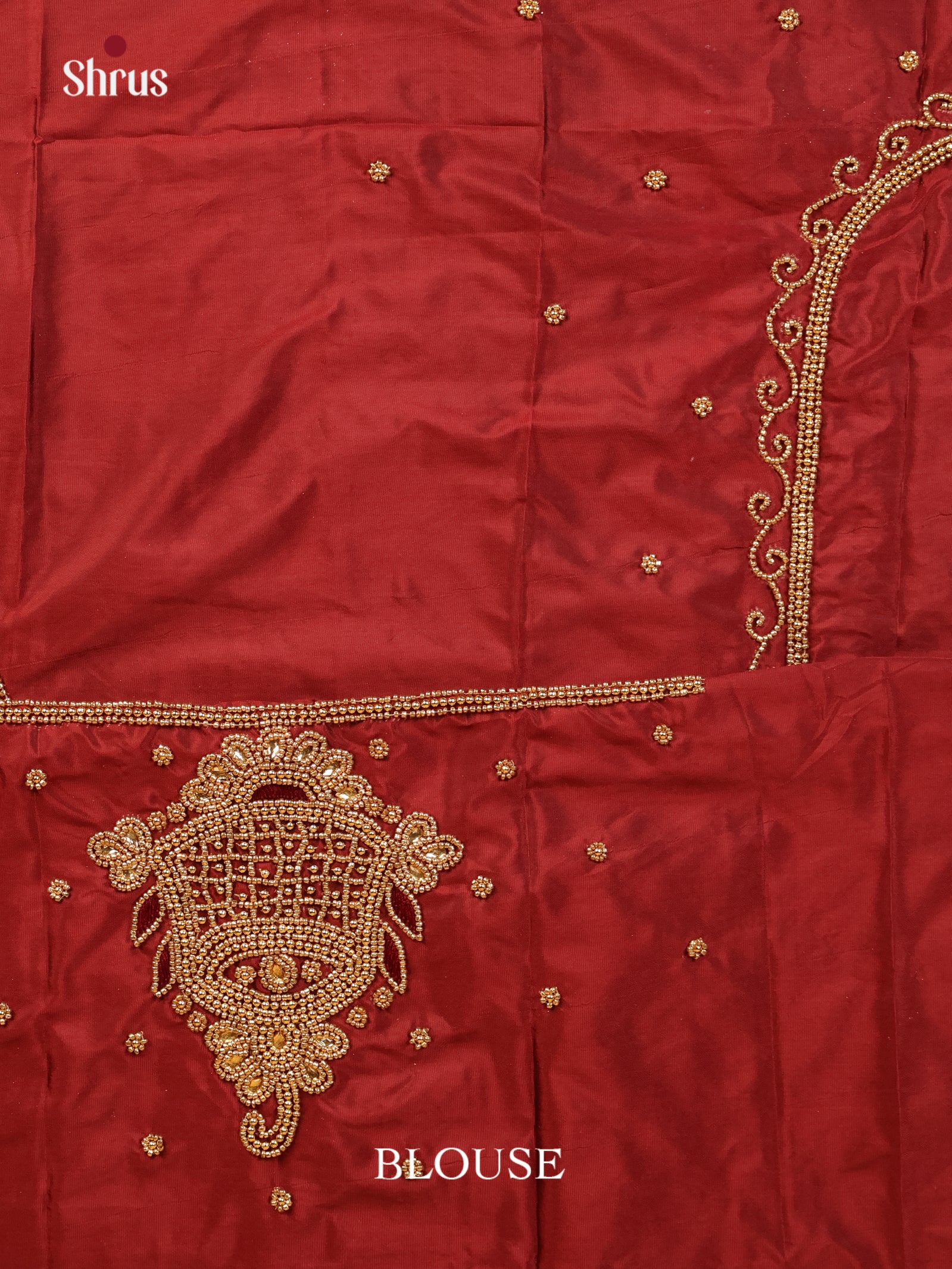 Brown - Aari Blouse - Shop on Shrus.com