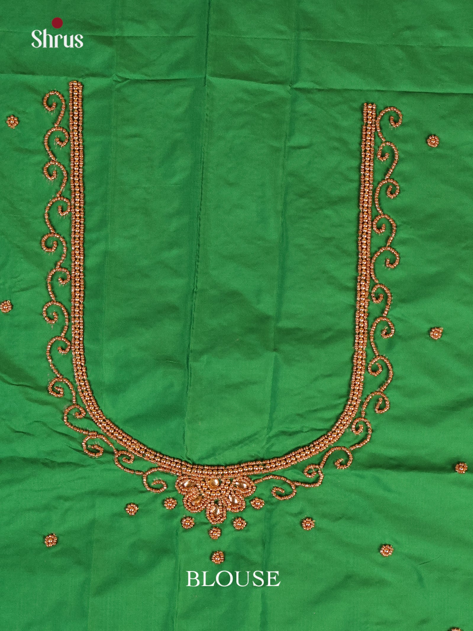 Green - Aari Blouse - Shop on Shrus.com