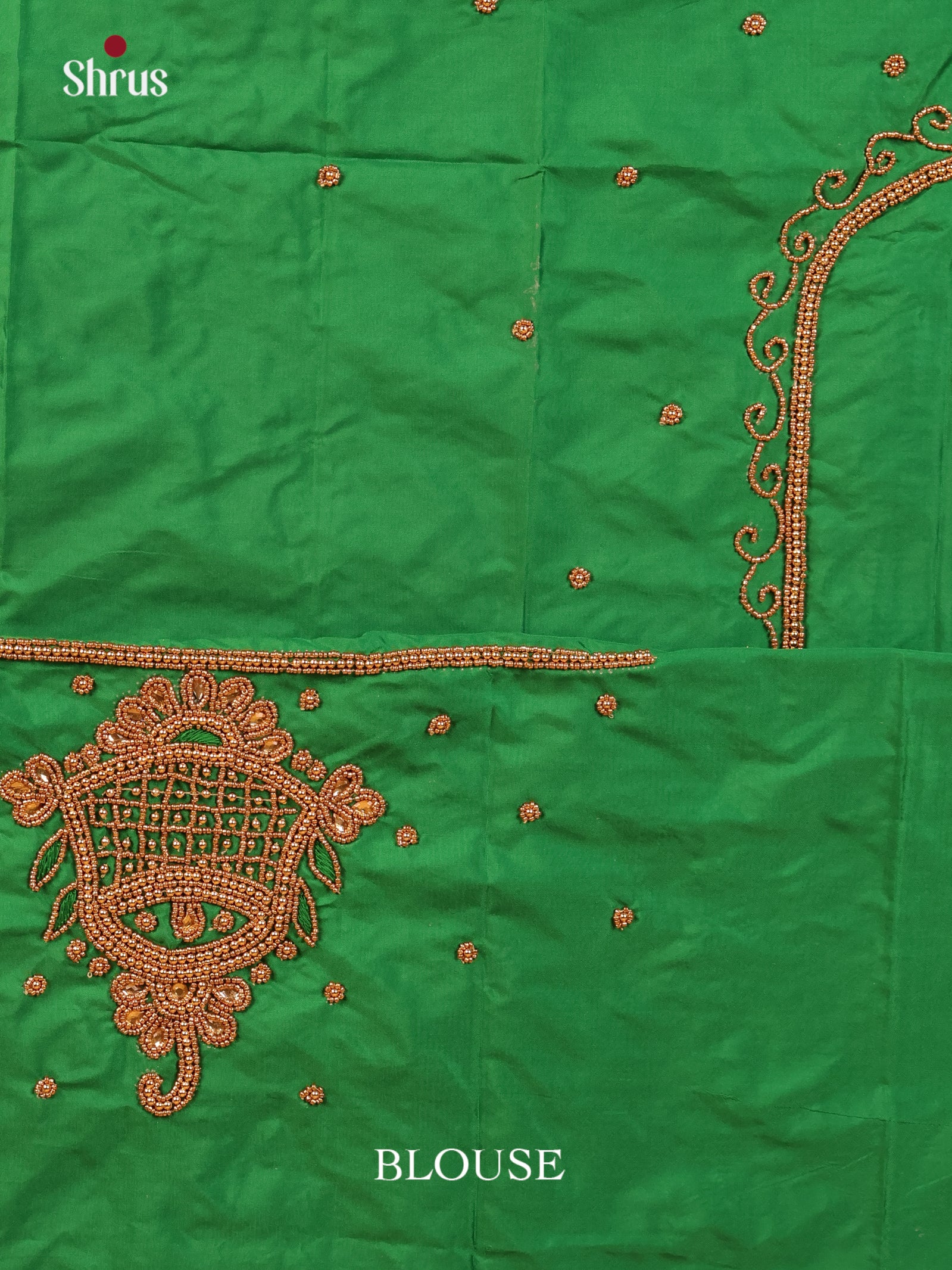 Green - Aari Blouse - Shop on Shrus.com