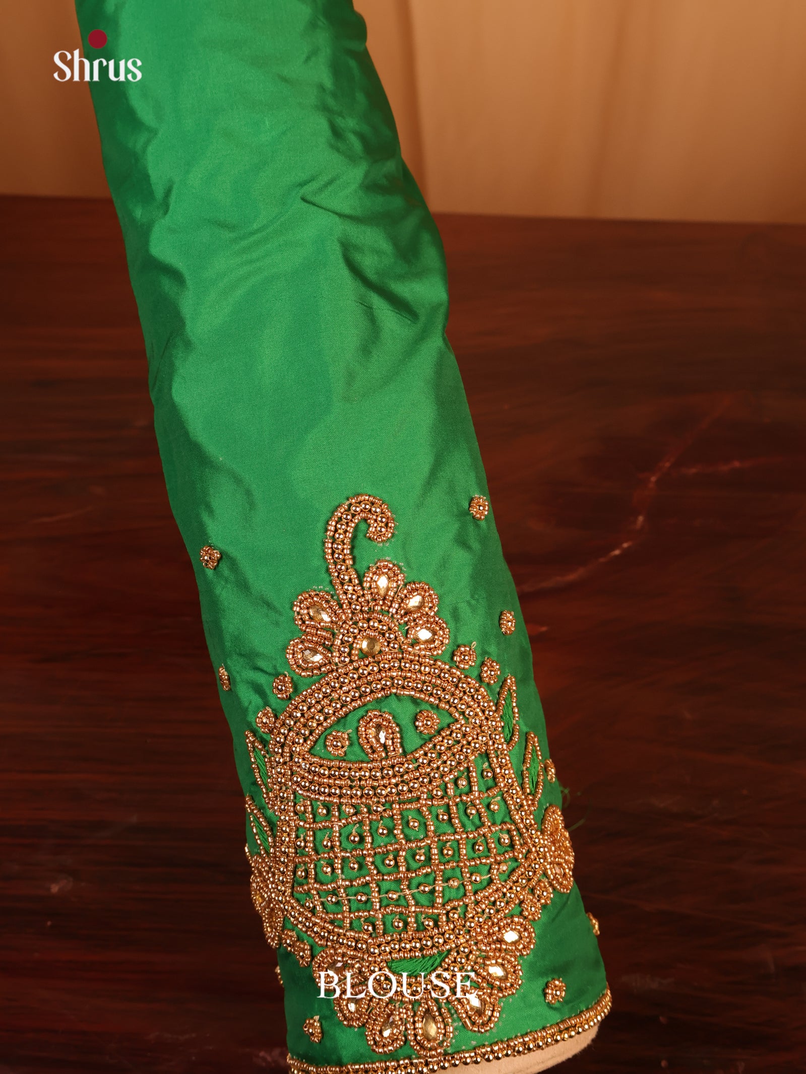 Green - Aari Blouse - Shop on Shrus.com