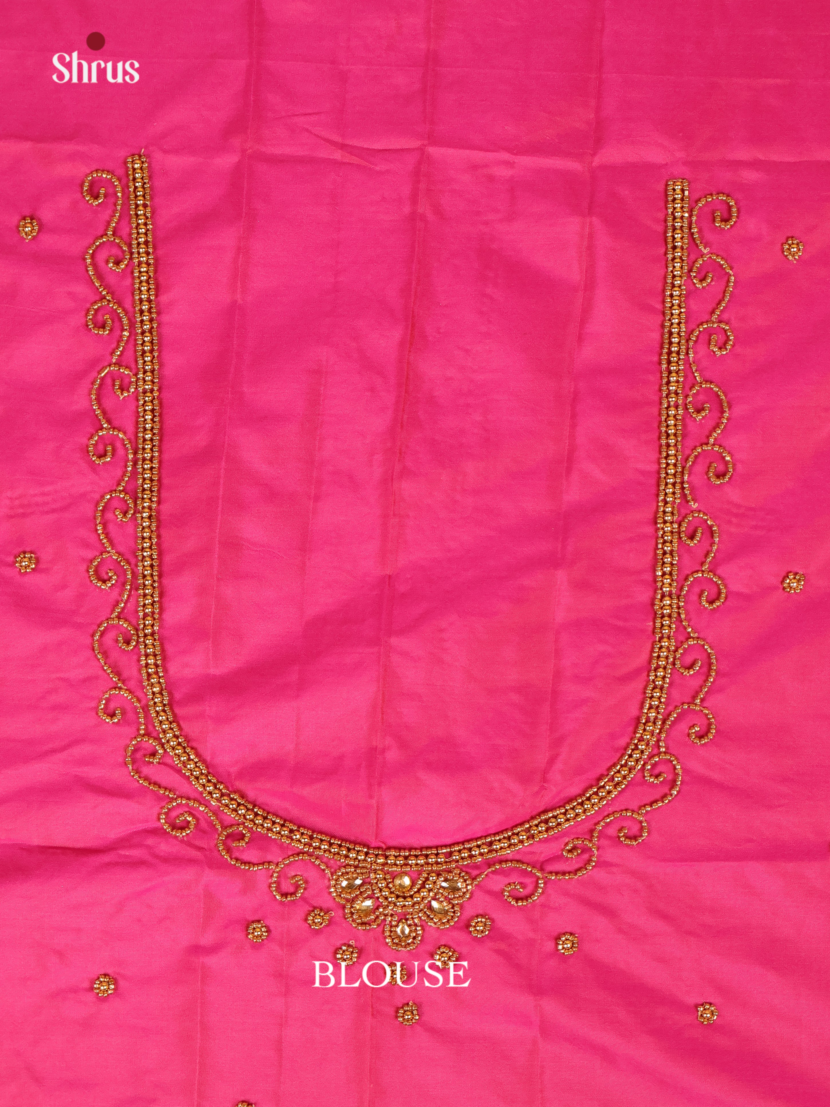 Pink - Aari Blouse - Shop on Shrus.com