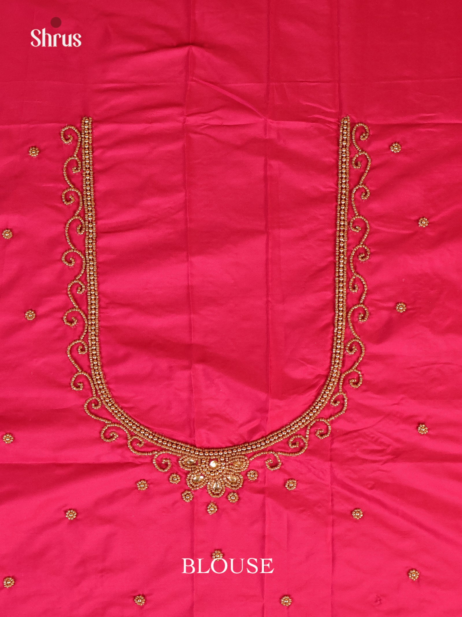 Pink - Aari Blouse - Shop on Shrus.com