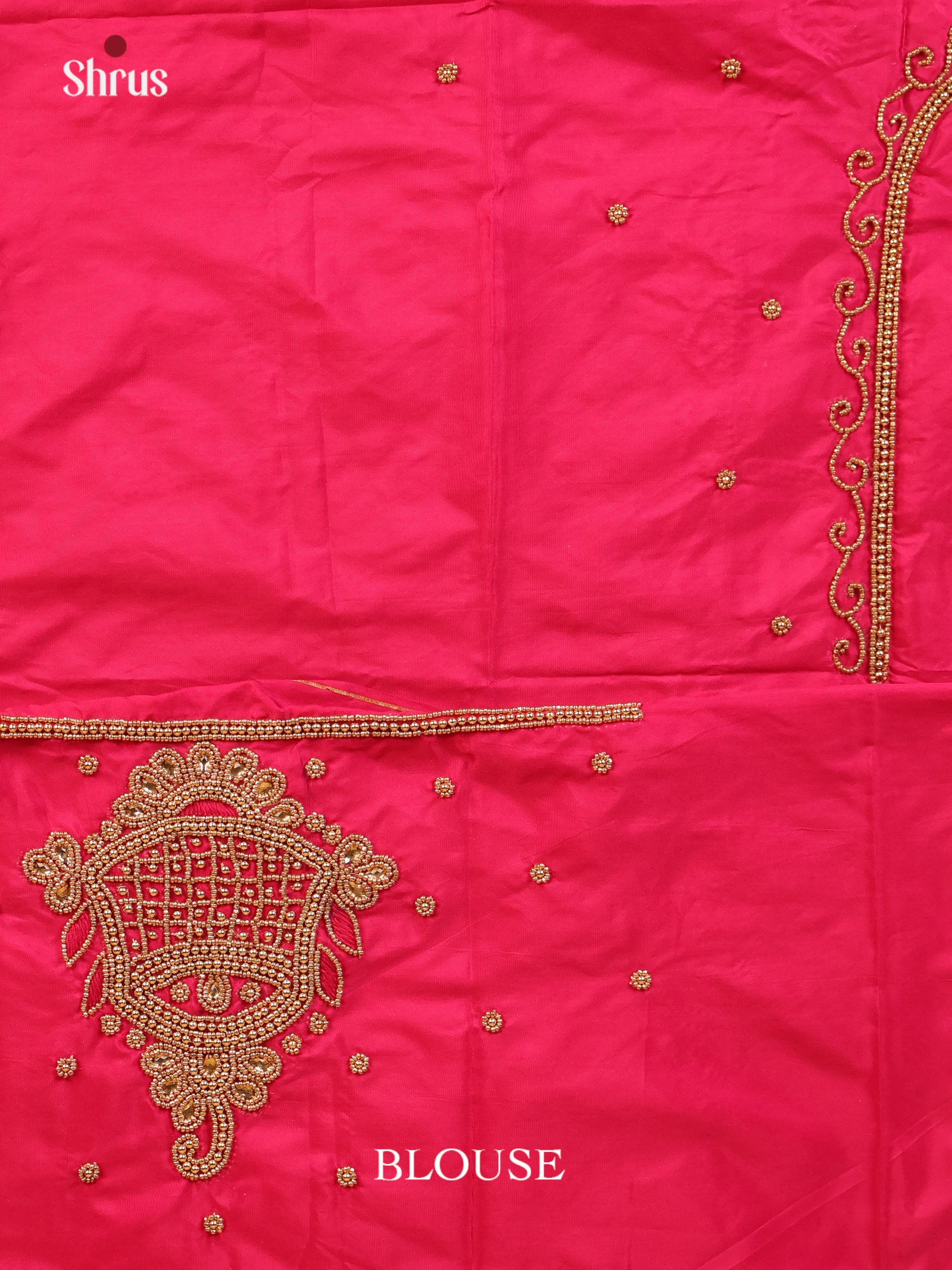 Pink - Aari Blouse - Shop on Shrus.com
