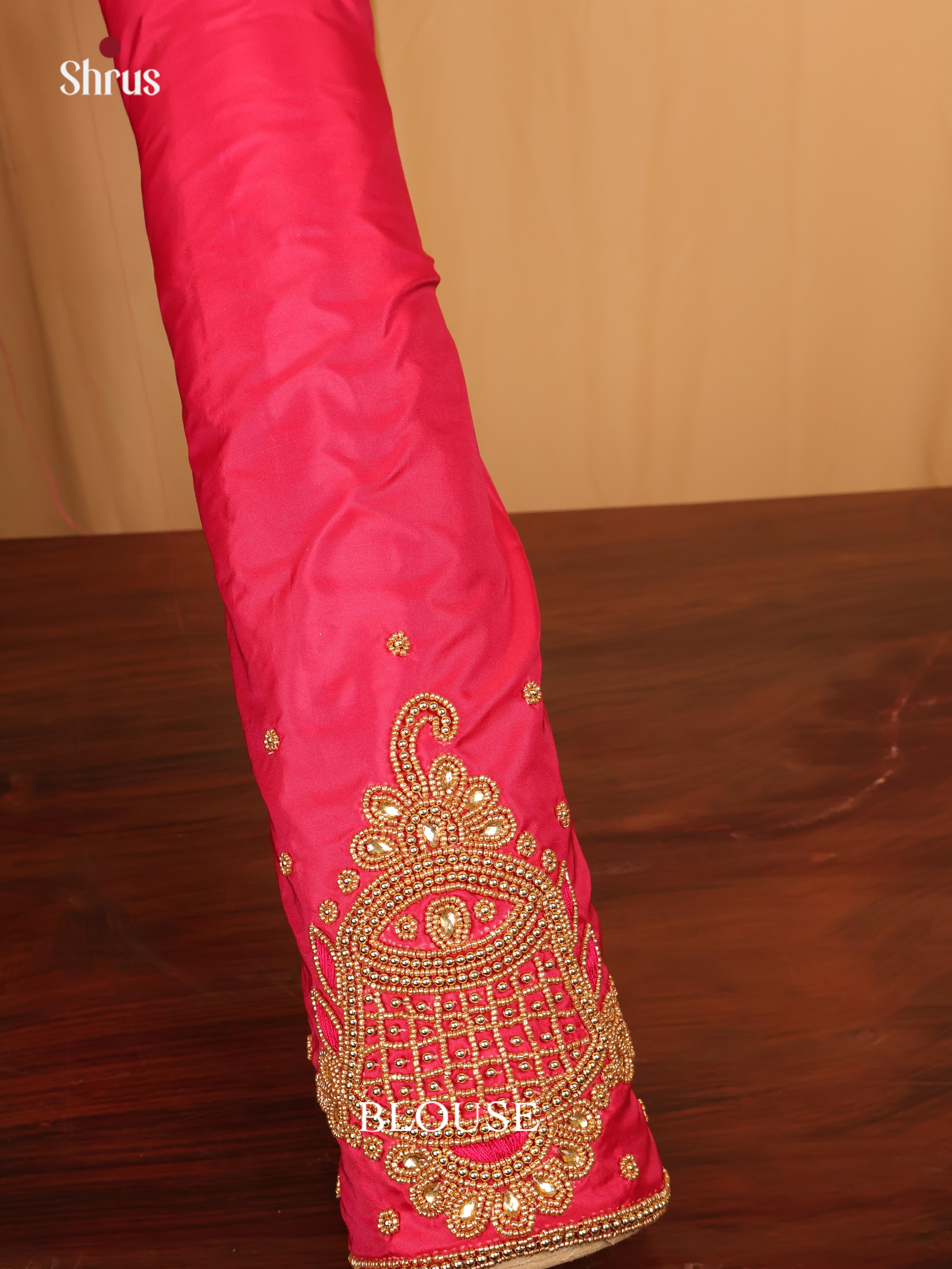 pink - Aari Blouse - Shop on Shrus.com
