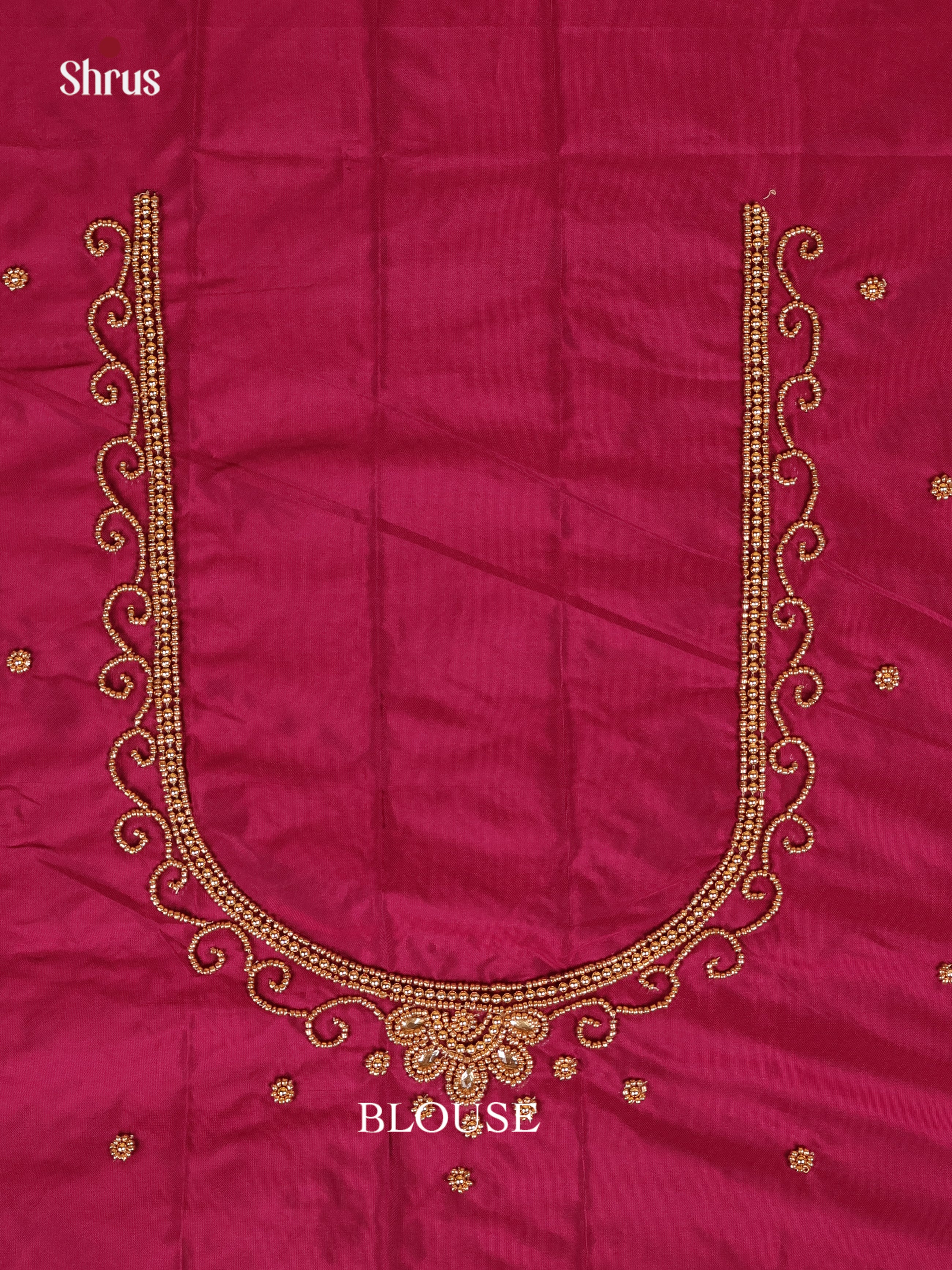 WIne - Aari Blouse - Shop on Shrus.com
